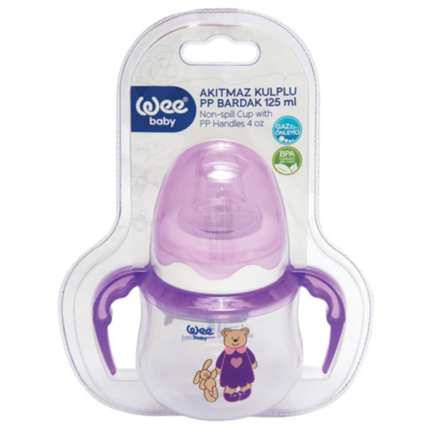 Wee Baby Akıtmaz Kulplu Pp Bardak 125 Ml