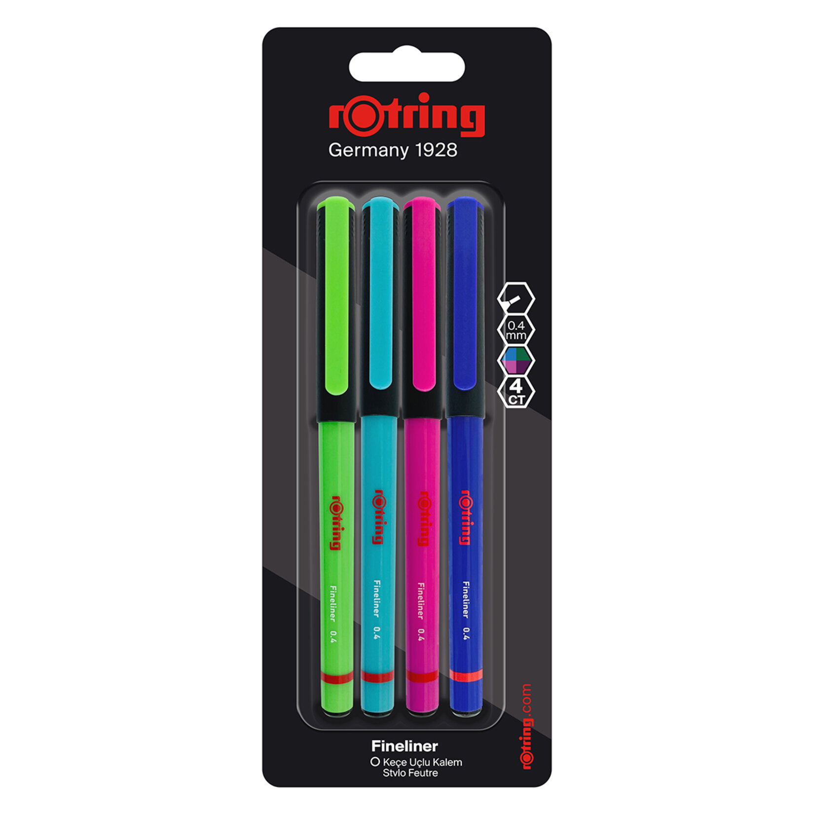 Rotrıng Fınelıner Keçe Uçlu Kalem 4Lü