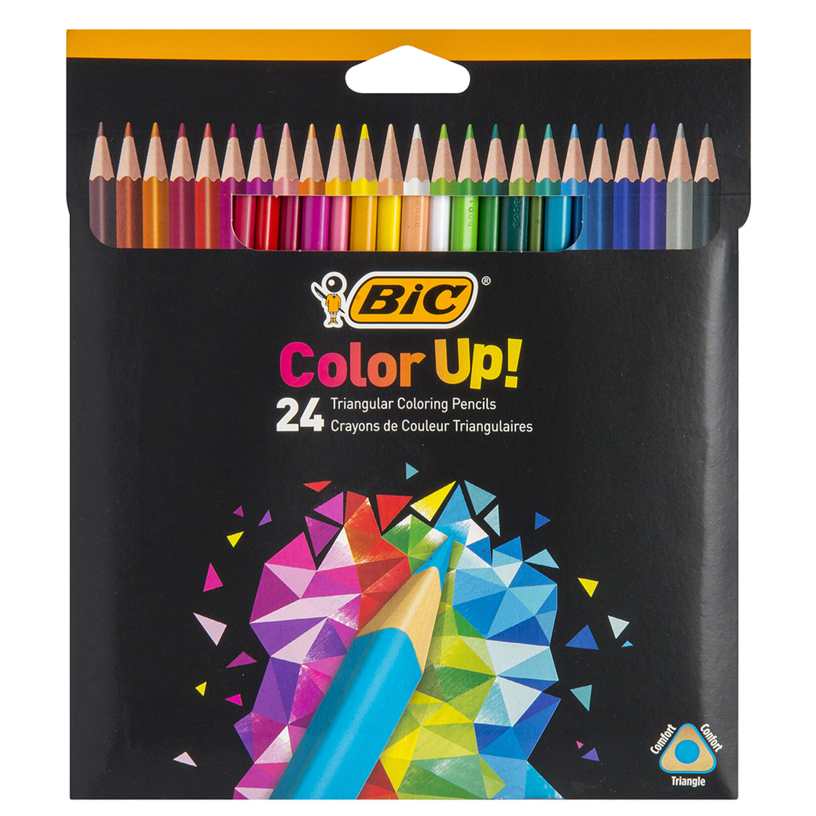 Bic Color Up Üçgen Kuru Boya Kalemi 24'lü Set