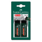 Faber Castell 2 Plastik Silgi 7089/20 (Siyah)