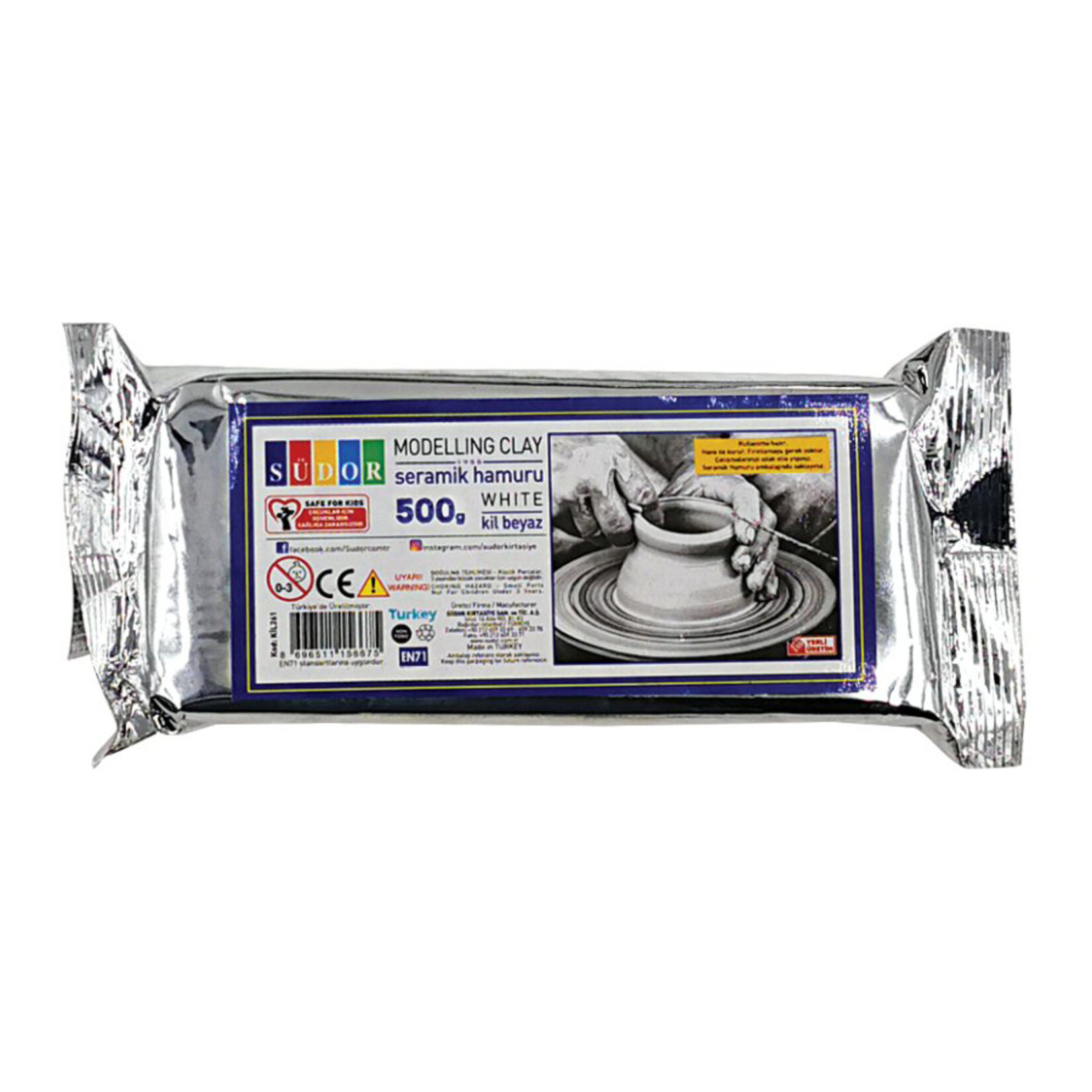 Südor Beyaz Kil Seramik Hamuru 250 G