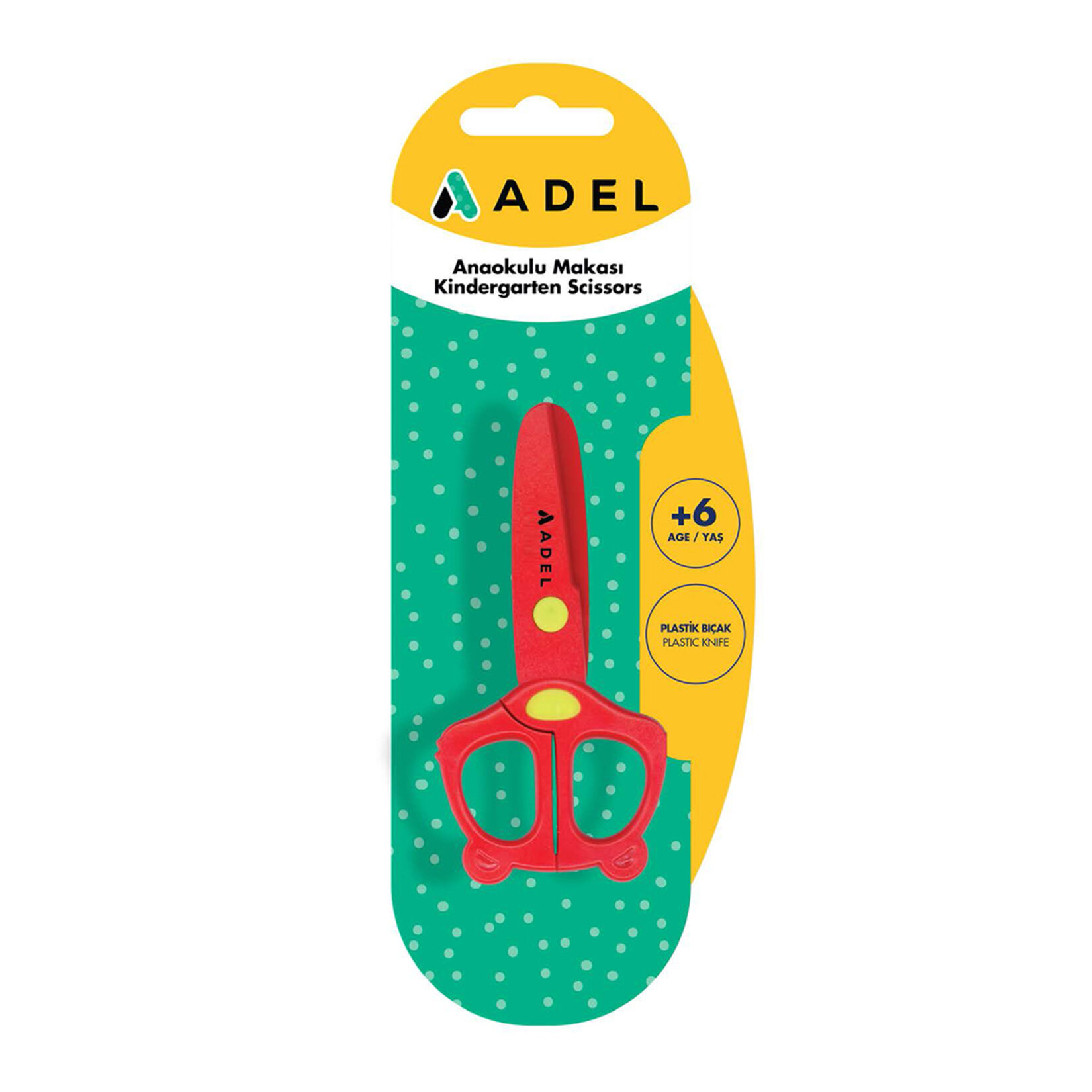 Adel Blister Plastik Bıçaklı Makas Yl