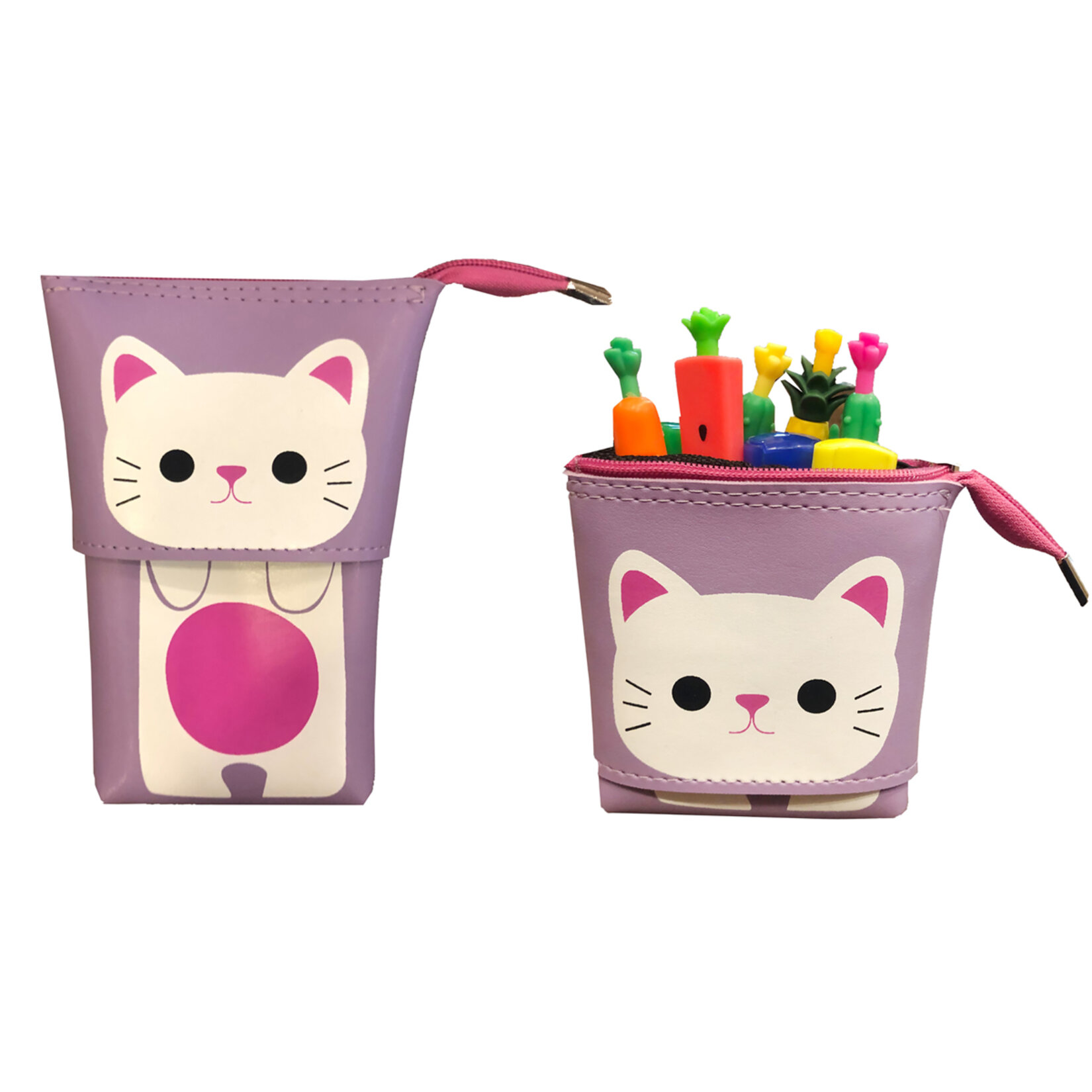 Fly Küçülüp Büyüyebilen Desenli Deri Kalemlik