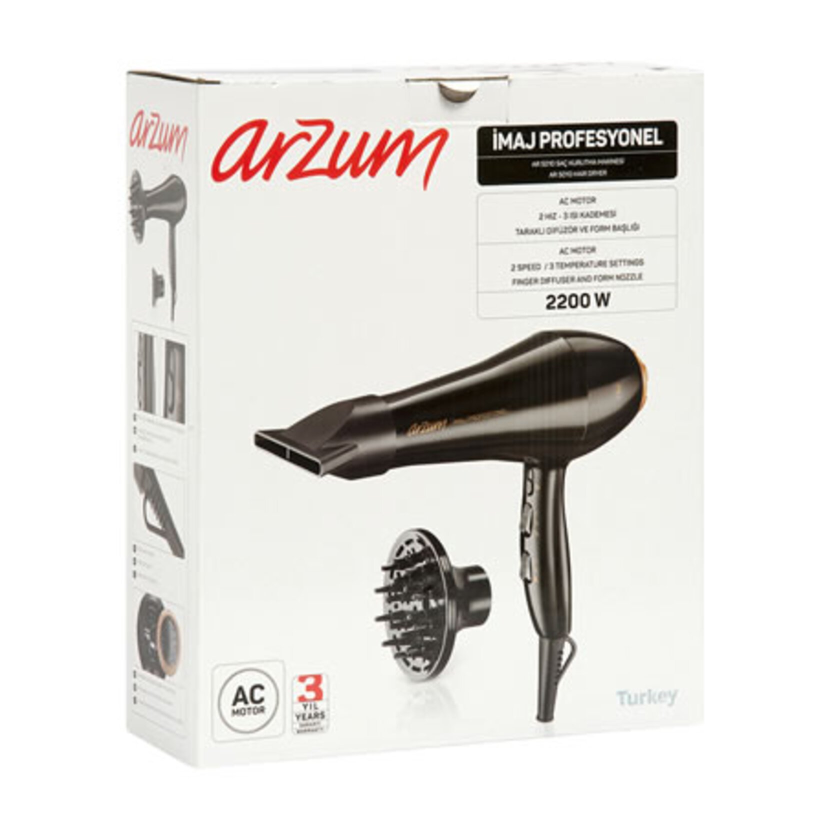 Arzum Ar5010 İmaj Profesyonel Saç Kurutma Makinesi