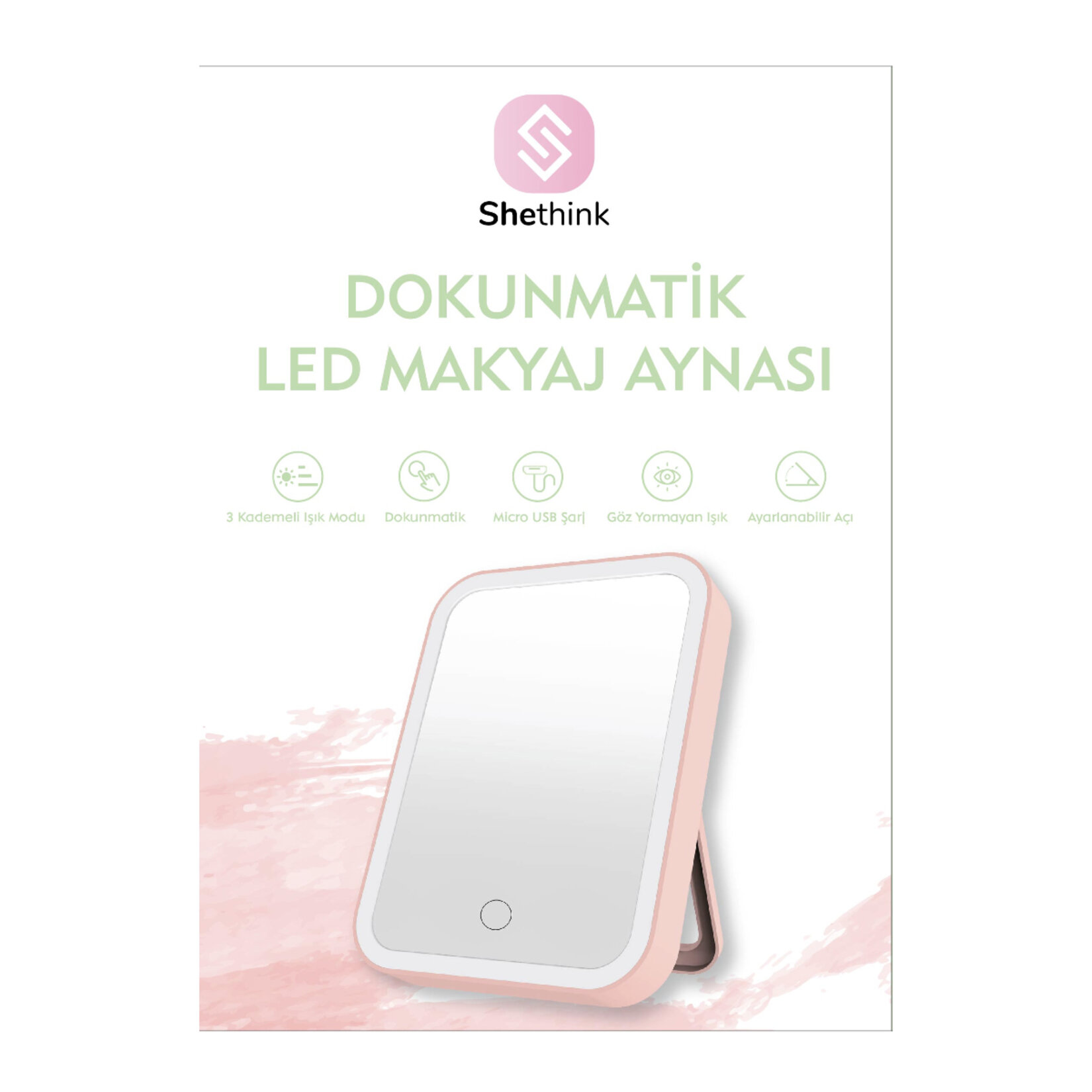 Shethink Dokunmatik Led Makyaj Aynası Mu40