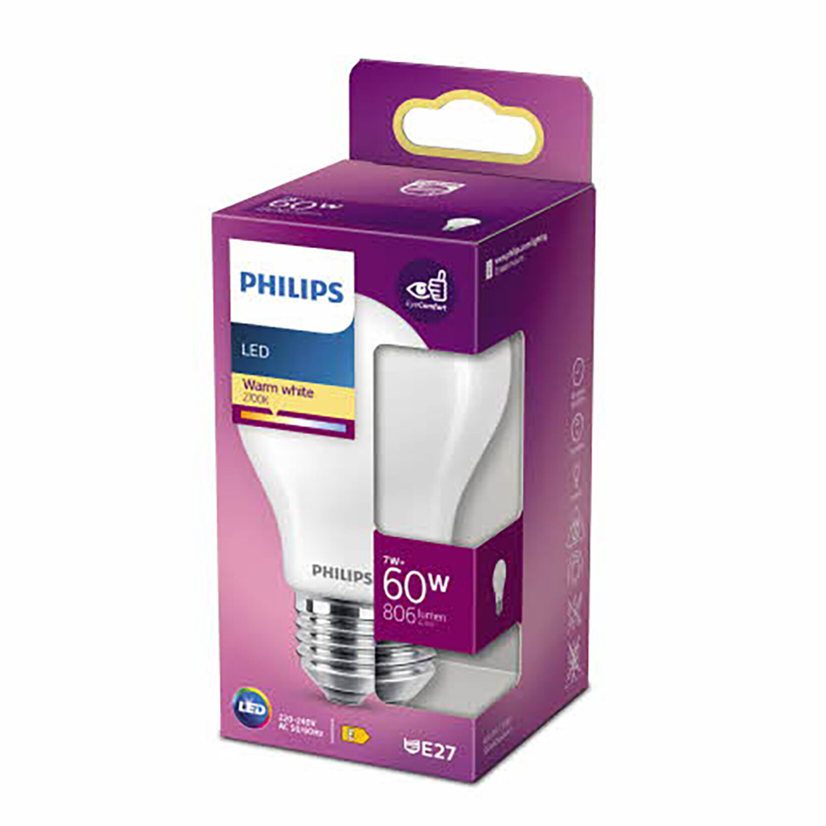 Phılıps Led Classic 60W A60 E27 Sarı Işık 2700K