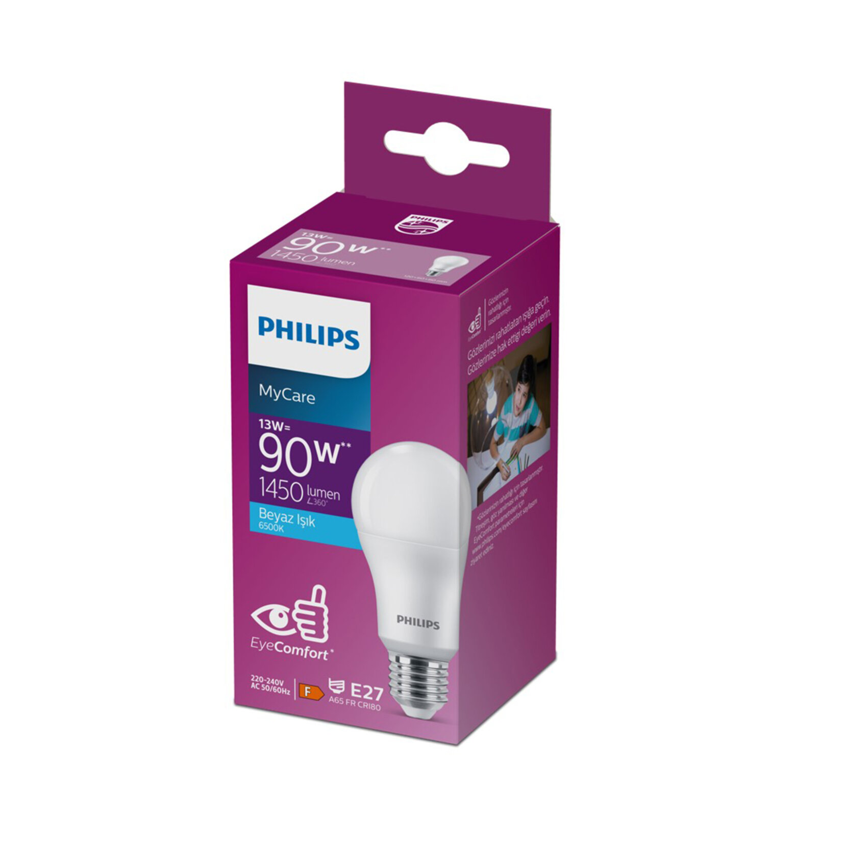 Philips Ledbulb 13W E27 6500K 1PF/12 TR Beyaz Işık