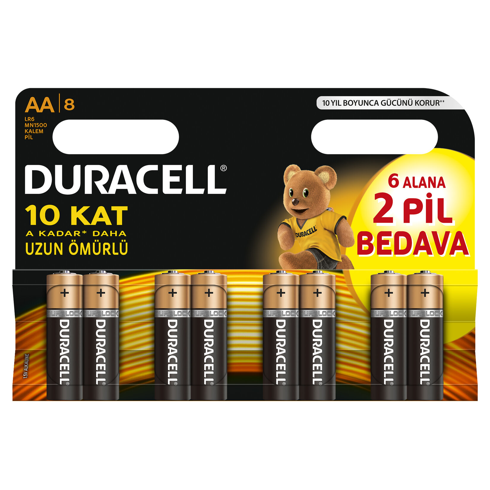 Duracell  6+2 Kalem Pıl
