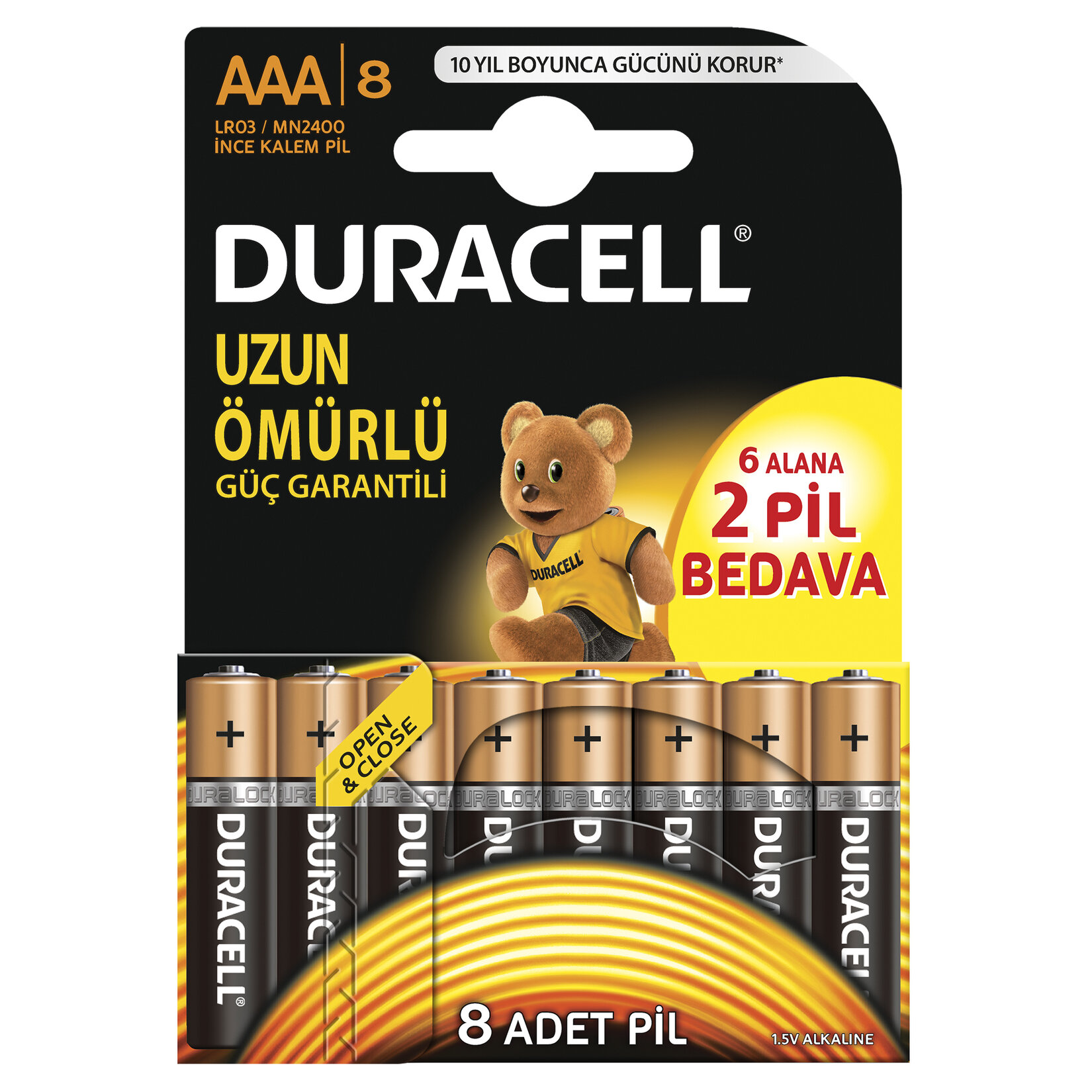 Duracell  6+2 Ince Kalem Pıl