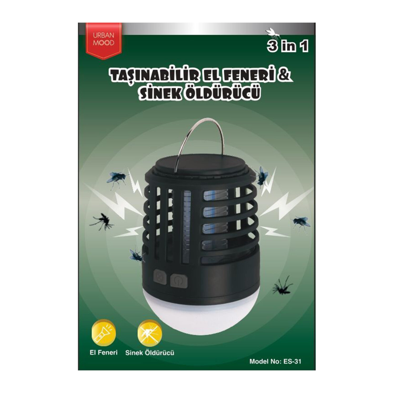 Urban Mood Taşınabilir Işıklı Sinek Öldürücü