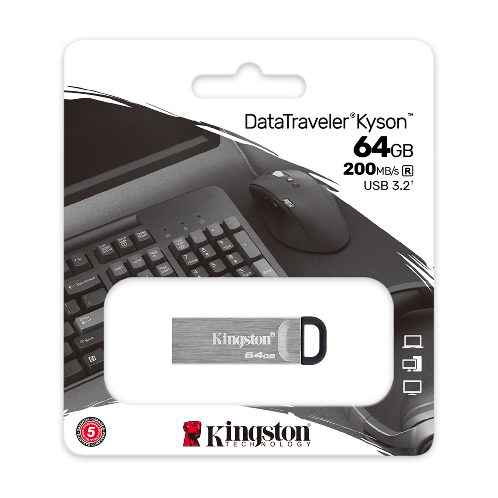 Kingston 64 Gb Usb 3.2 Gen 1 Data Traveler