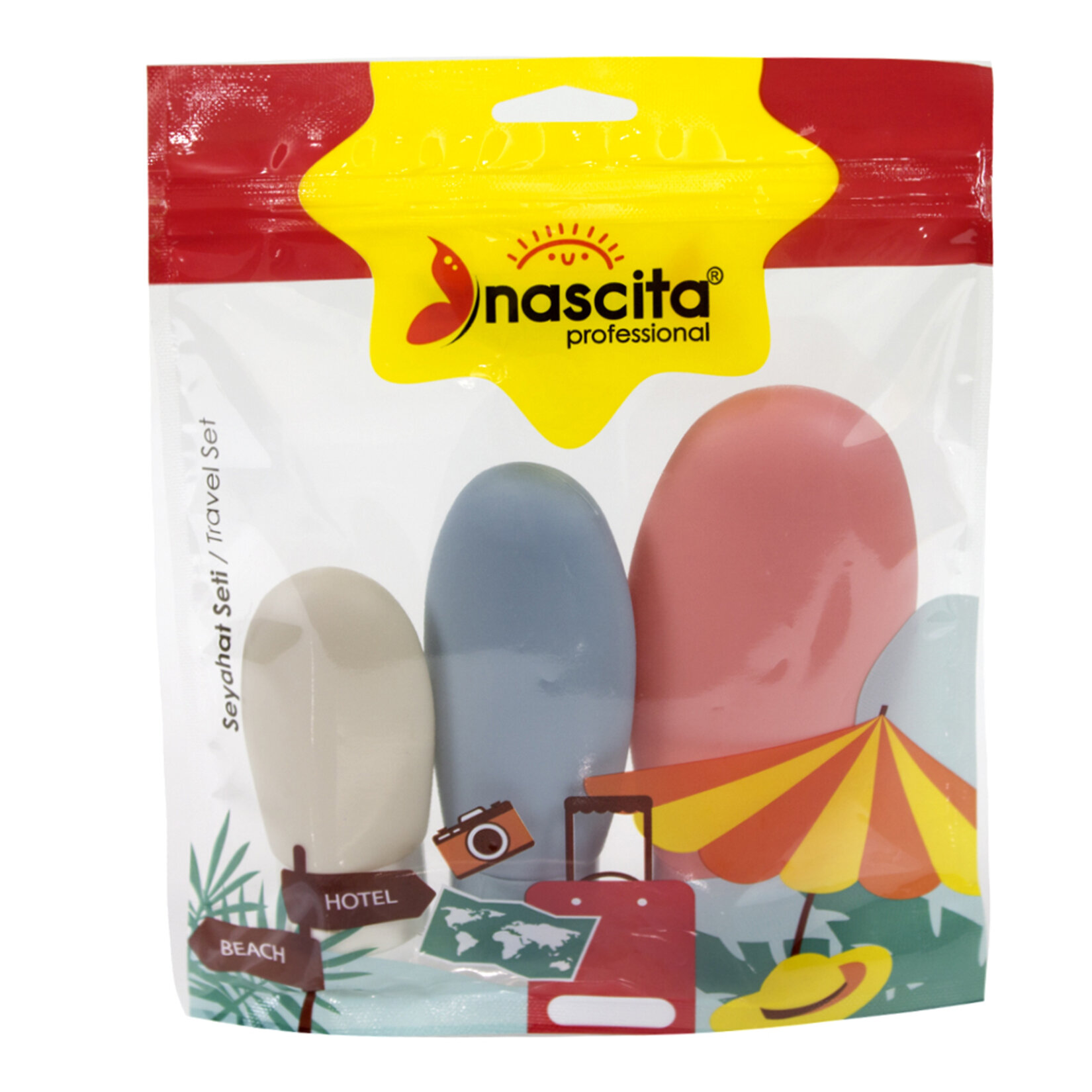 Nascita Seyahat Tipi Kozmetik Dolum Seti 3'lü