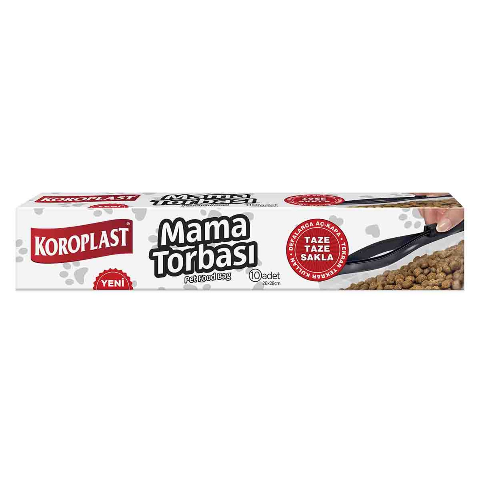 Koroplast Fermuarlı Mama Torbası 26*28 Cm 10'lu