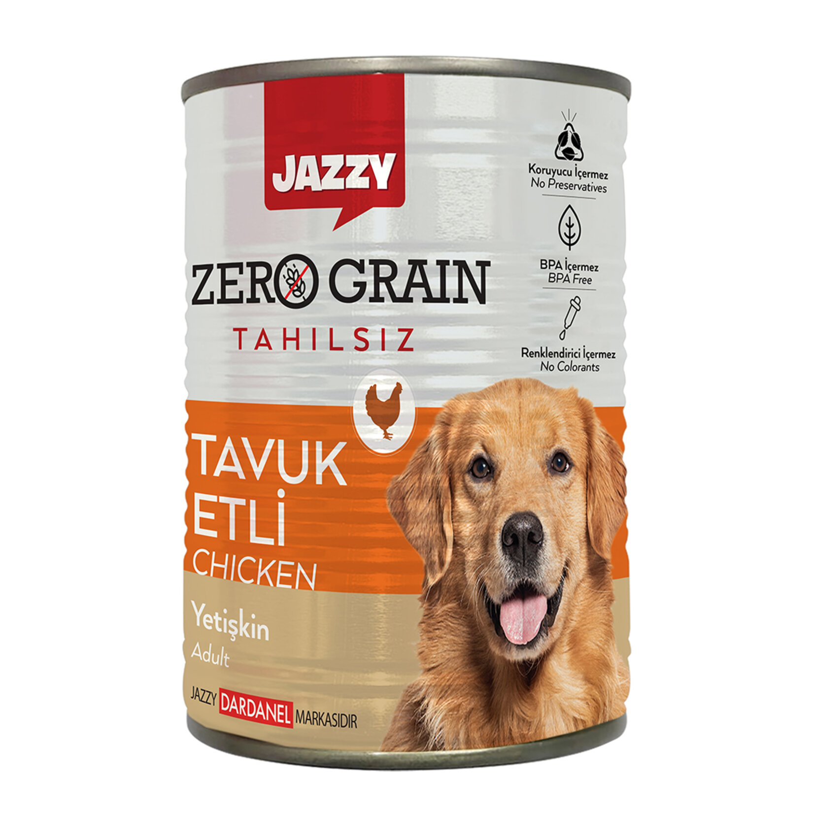 Jazzy Zero Grain Köpek Maması Tavuklu 380 G
