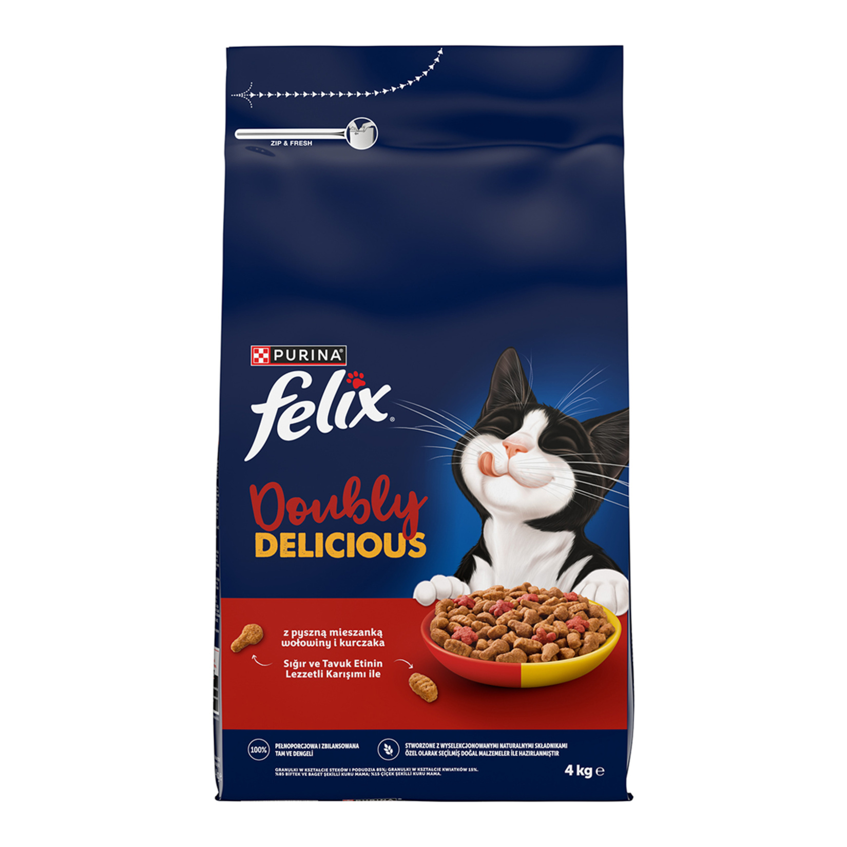 Felix Doubly Delicious Çifte Lezzet Sığır Etli 4 Kg