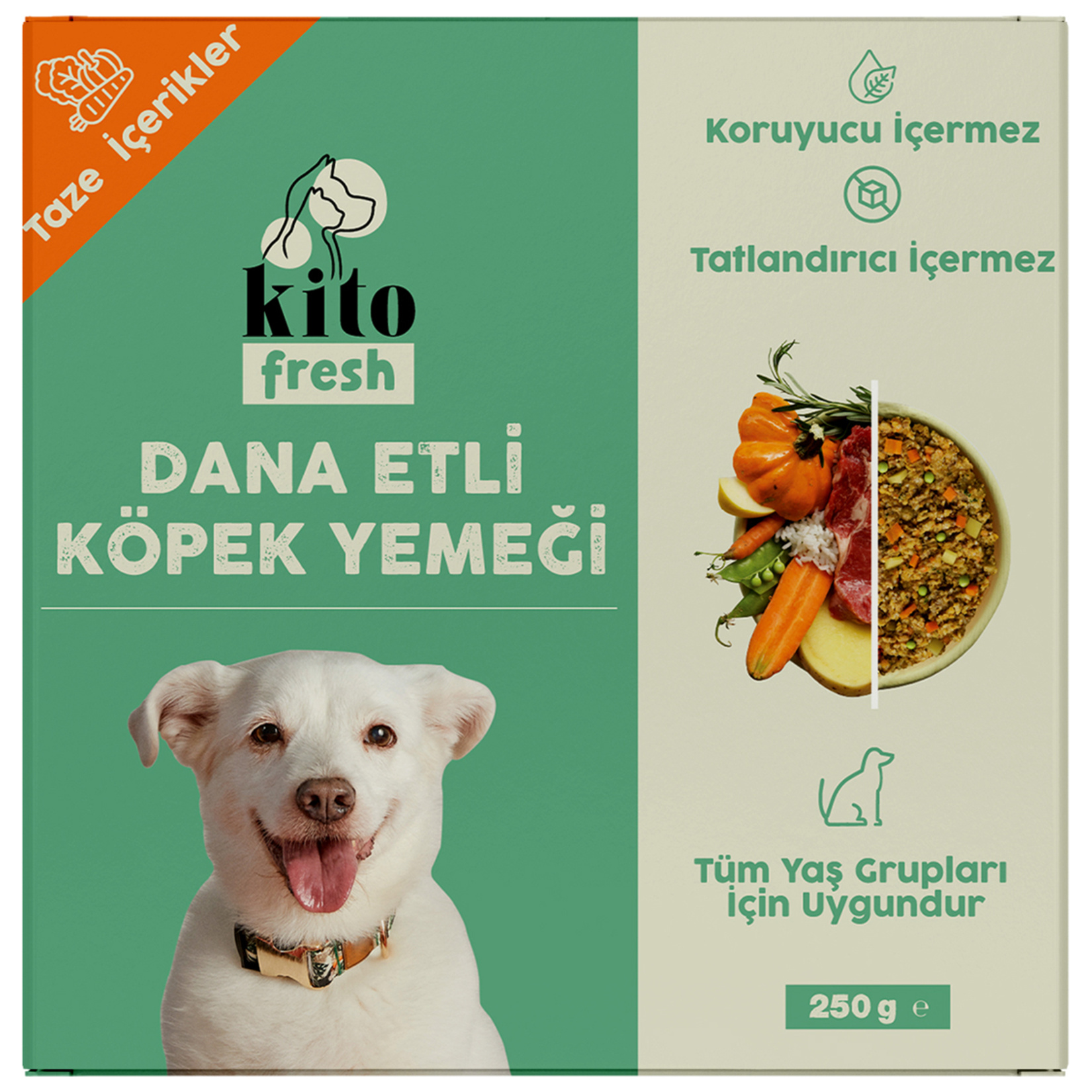 Kito Fresh Dana Etli Köpek Yemeği 250 G