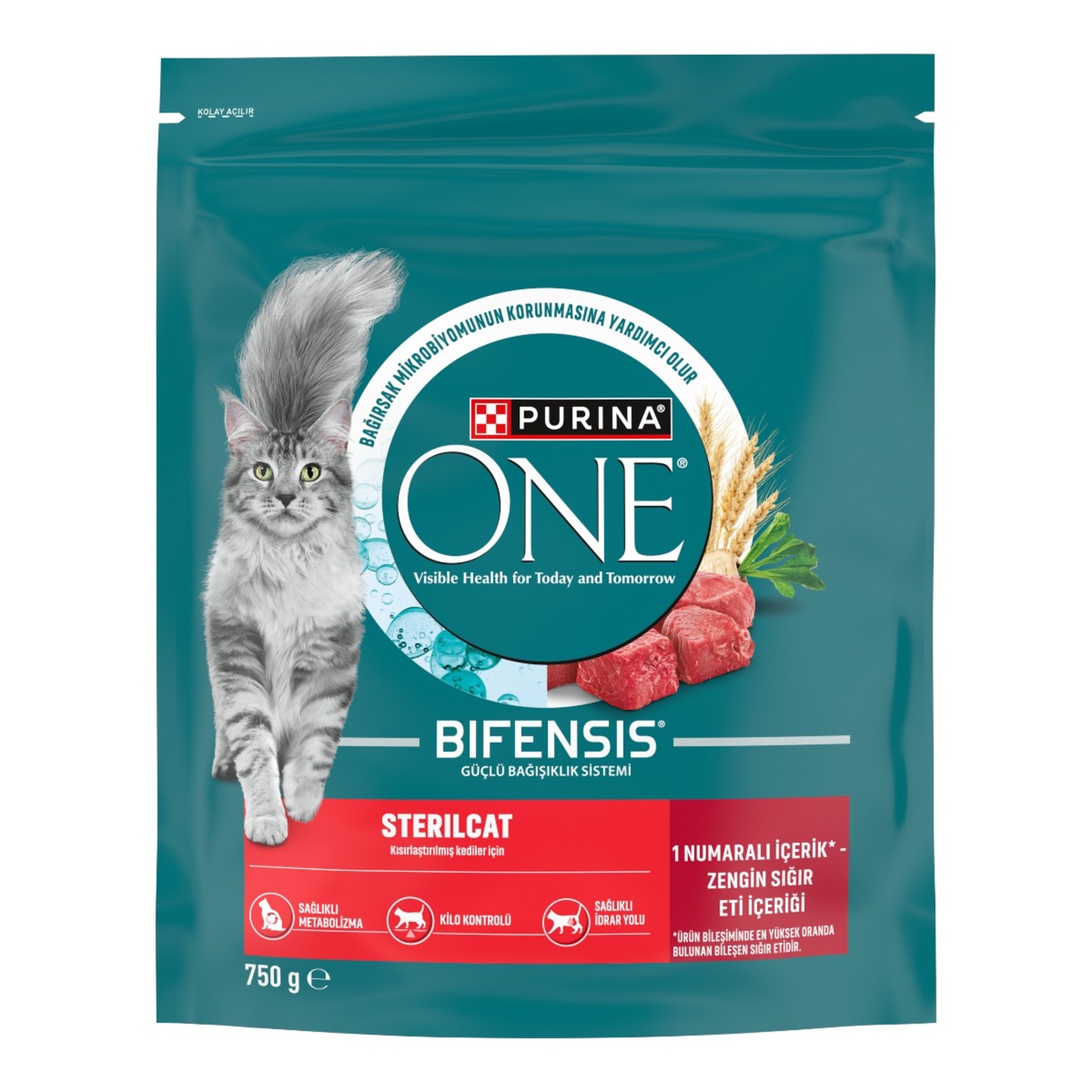 Purina One Steril Kedi Maması Sığır Etli 750 G