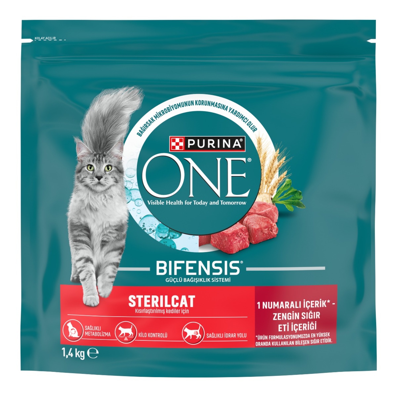Purina One Steril Kedi Sığır Etli 1.4 Kg
