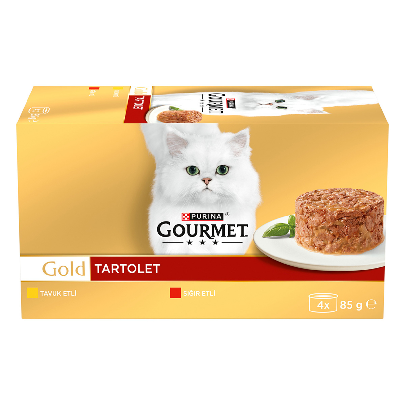 Gourmet Gold Tartolet Sığır Etli Tavuklu 4 x 85 G