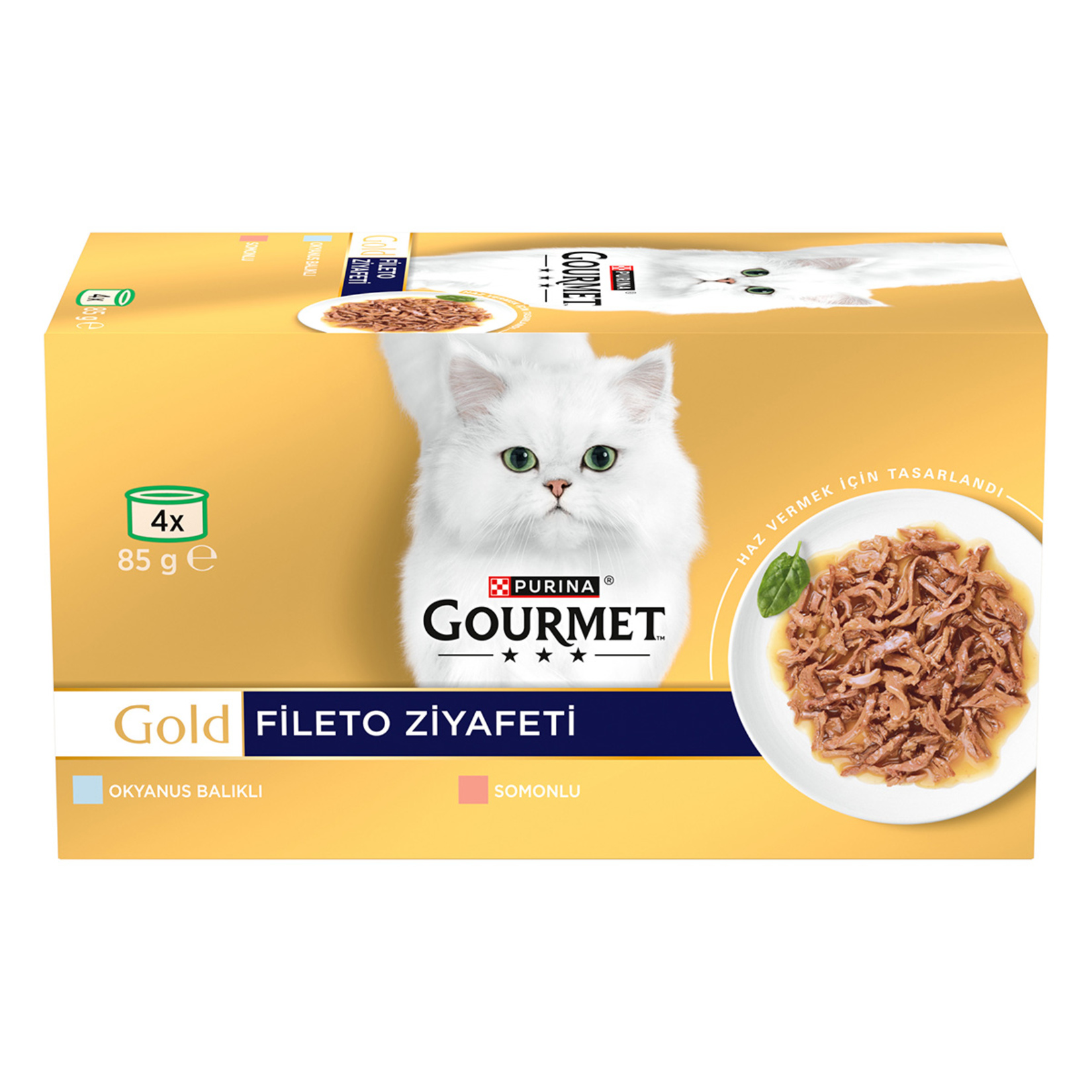 Gourmet Gold Fileto Somonlu Okyanus Balık 4 x 85 G