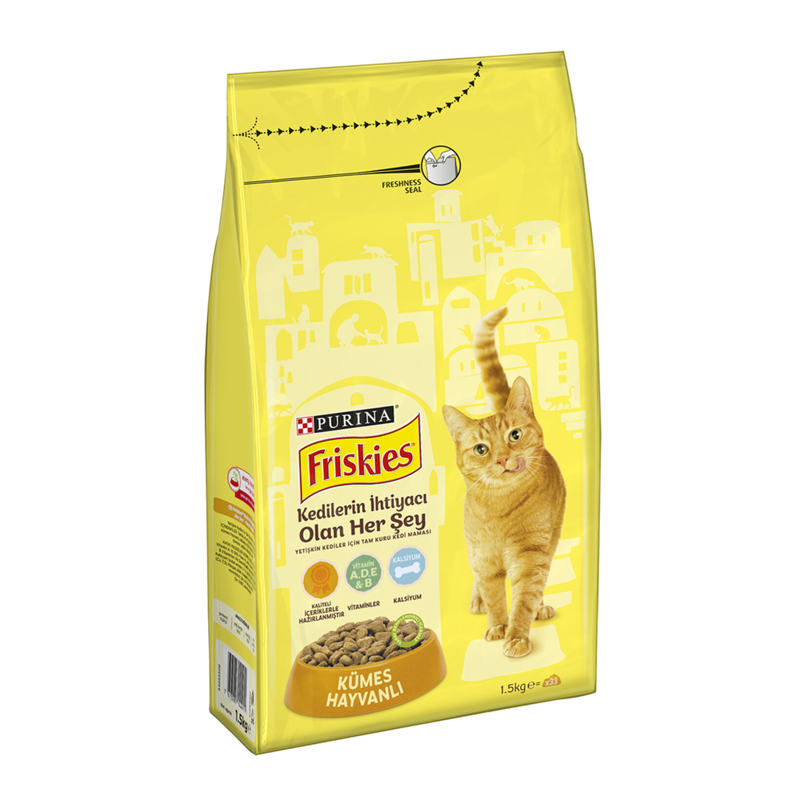 Friskies Yetişk.kümes Hayv.kuru Kedi Maması 1.5Kg