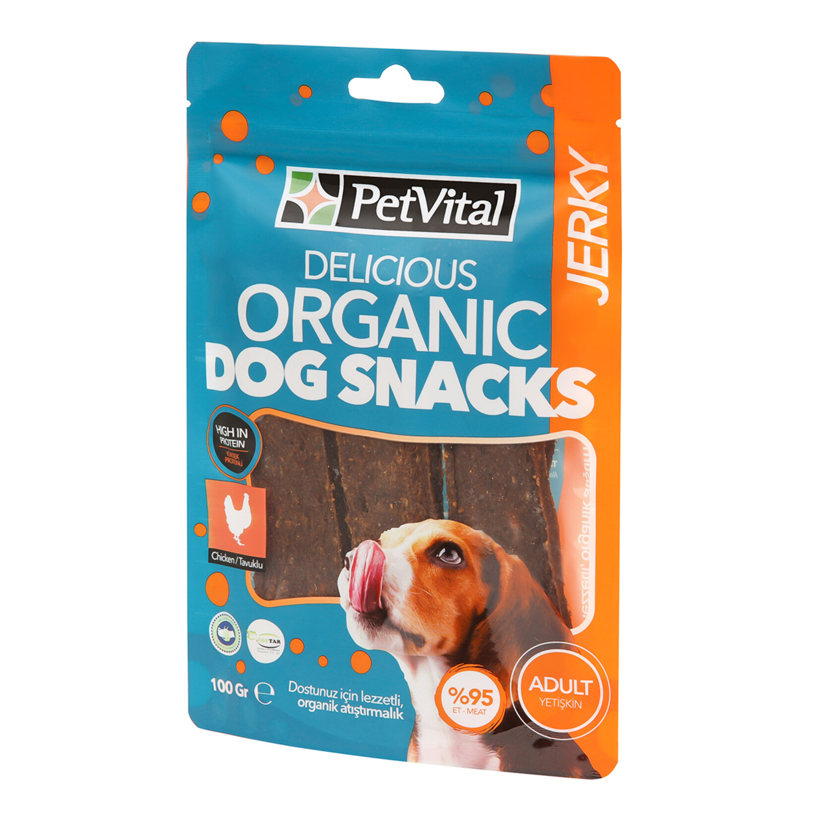 Petvital Organik Köpek Ödül Maması Jerky 100 G