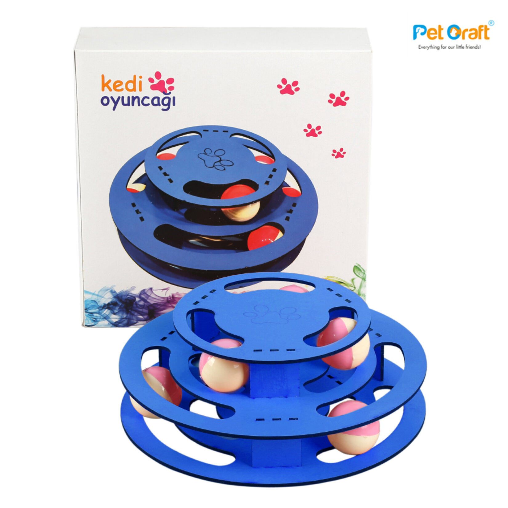 Petcraft 3 Katlı Ahşap Oyuncak