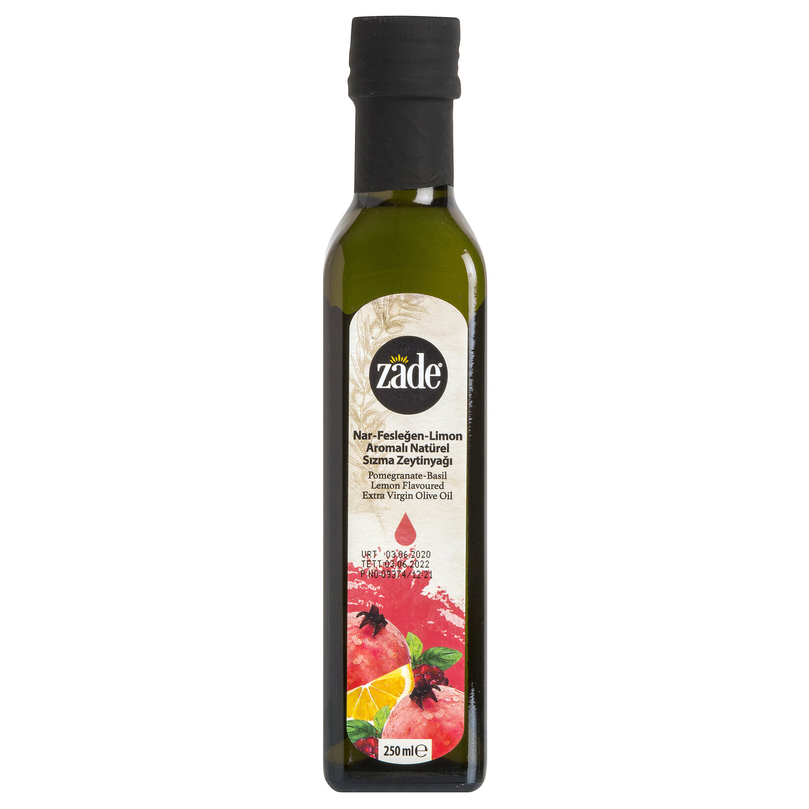 Zade Nar Fesleğen Limon Aromalı Zeytinyağı 250 Ml