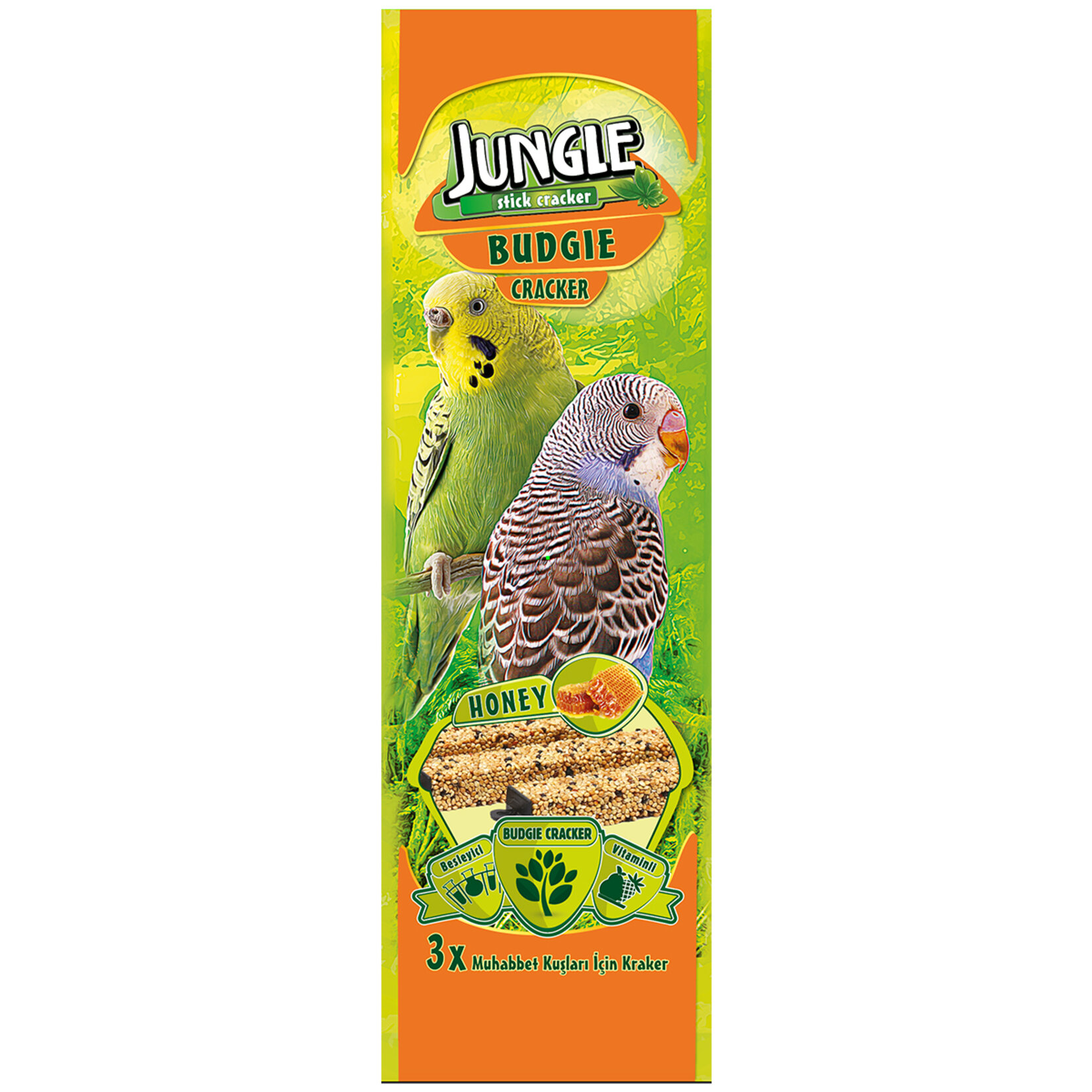 Jungle Ballı Muhabbet Kuşu Krakeri 3Lü 90 G