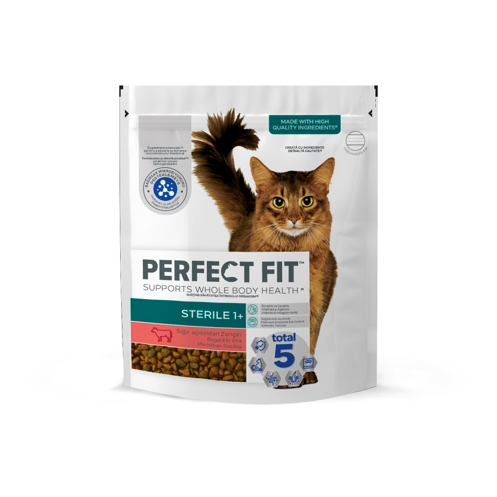 Perfect Fıt Kısır Yetişkin Sığırlı Kuru Mama 750 G