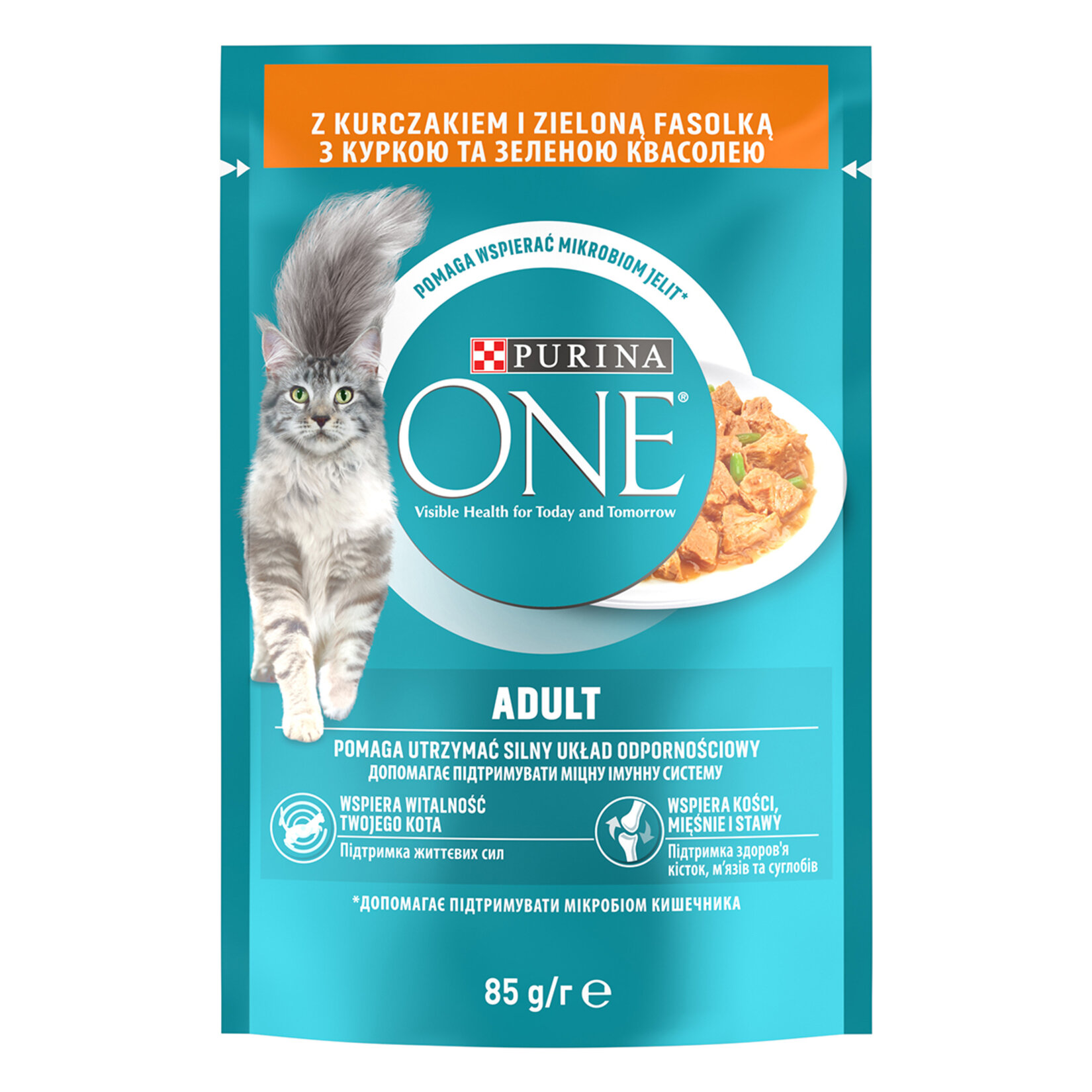 Purina One Kısırlaştırılmış Kedi Maması Tavuk & Fasulye 85G