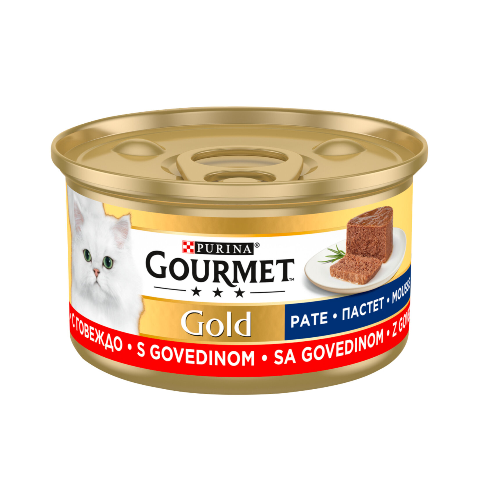 Purina Gourmet Gold Sığır Etli Yaş Kedi Maması 6x85G