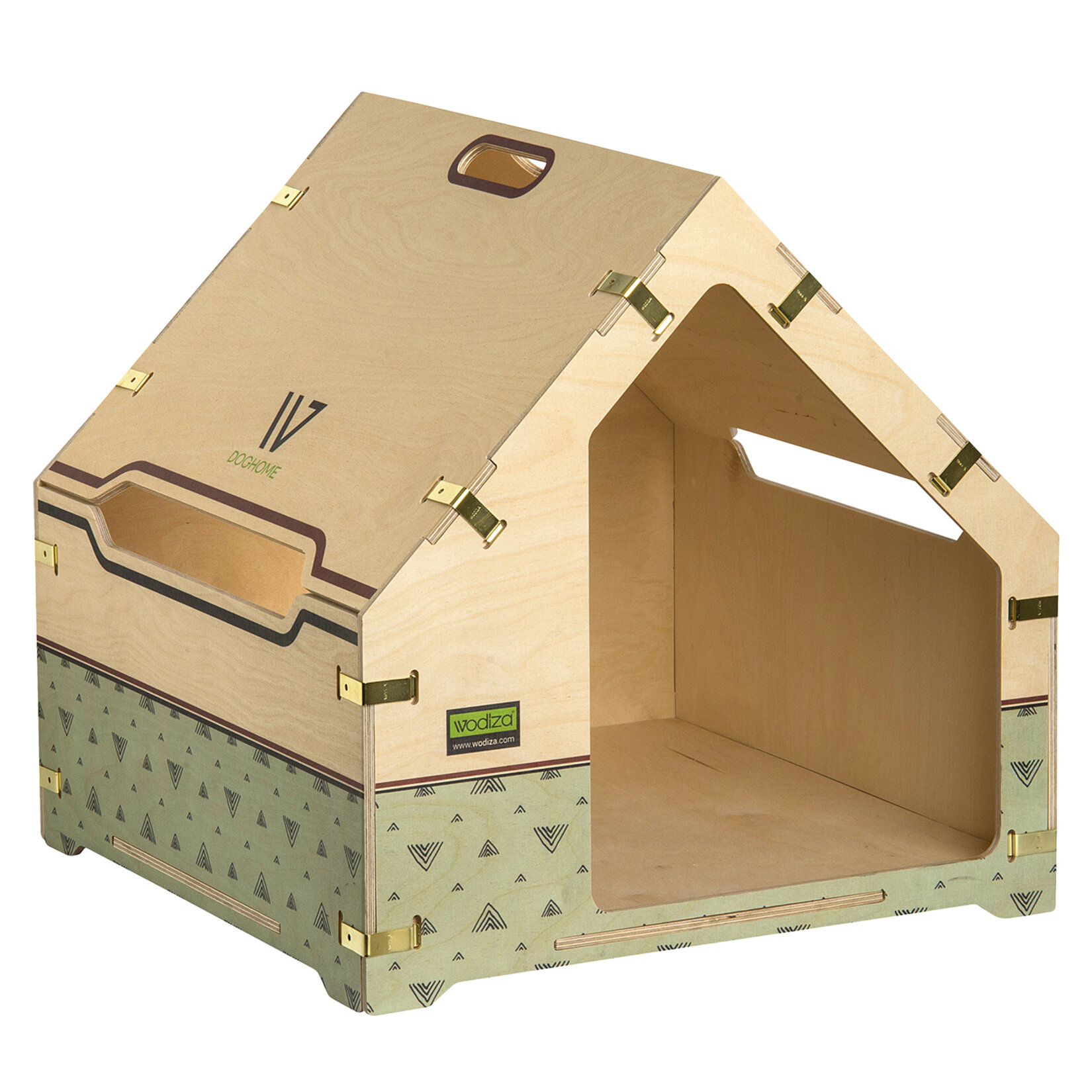 Wodiza Red Plaid Köpek Kulübesi
