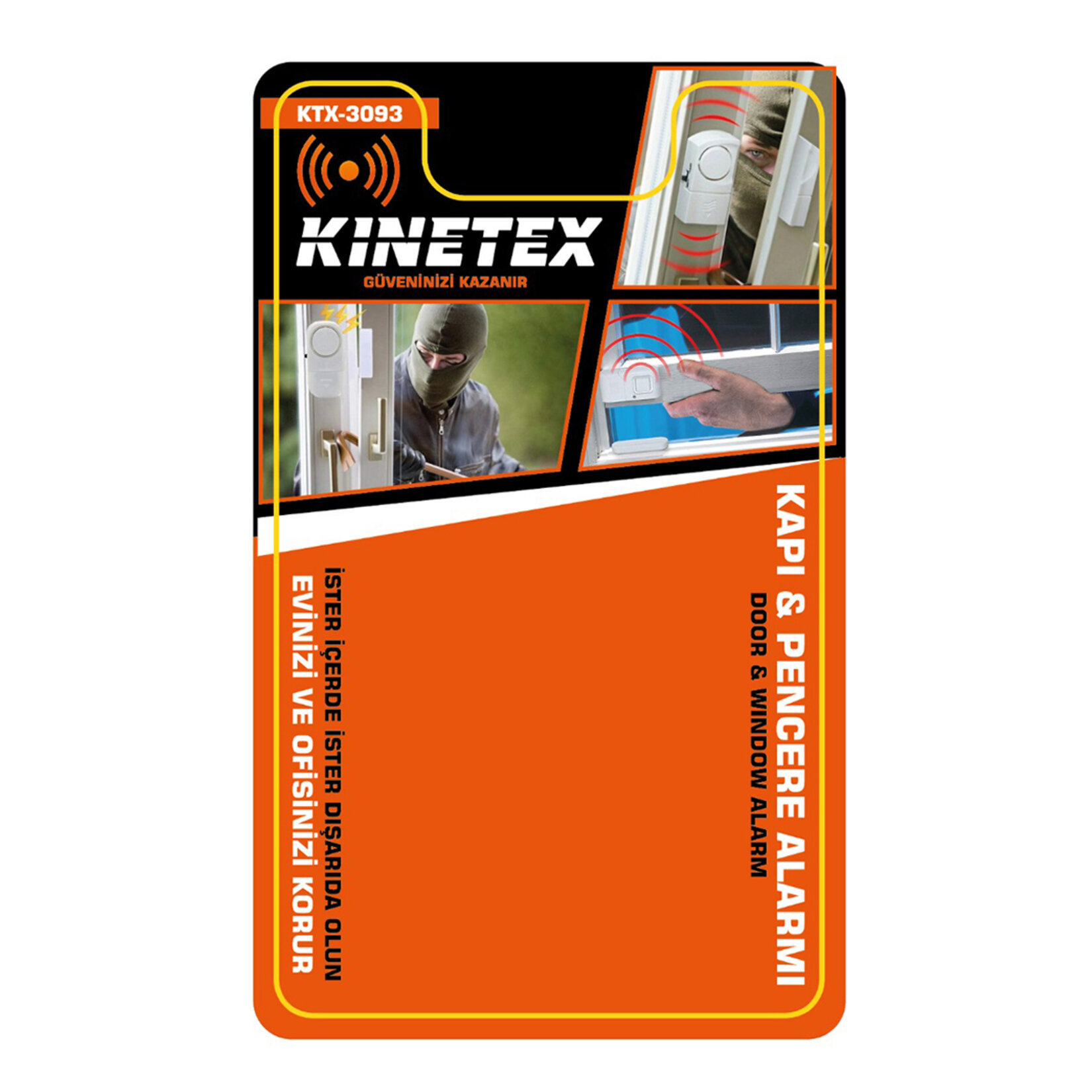 Kinetex Sensörlü Kapı ve Pencere Alarmı