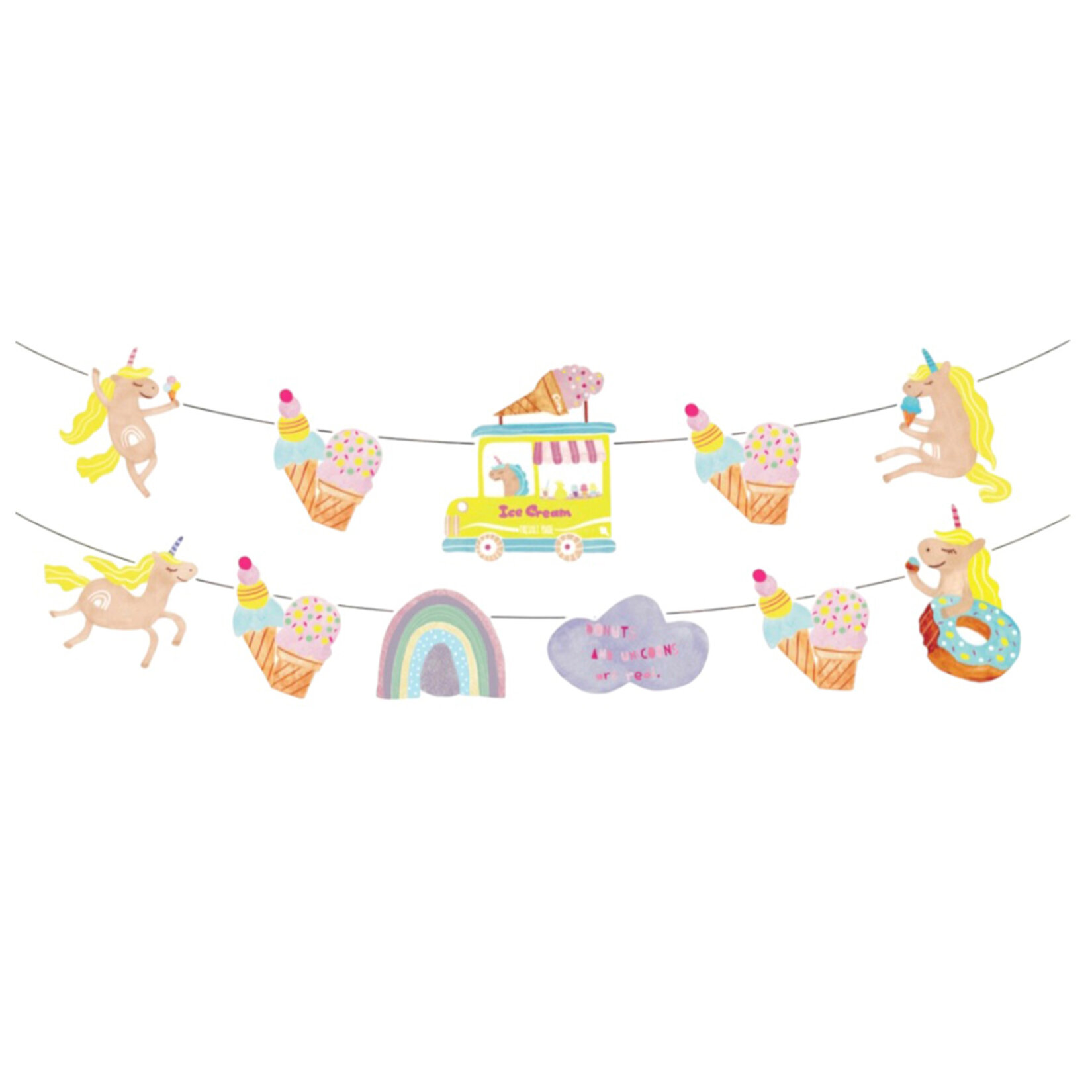 Balinmandalin Unıcorn Doğum Günü Duvar Süsü 