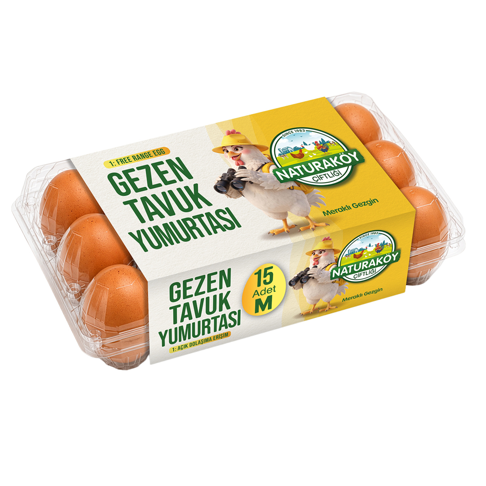 Naturaköy Gezen 15'li Yumurta M Orta Boy (53-62) G