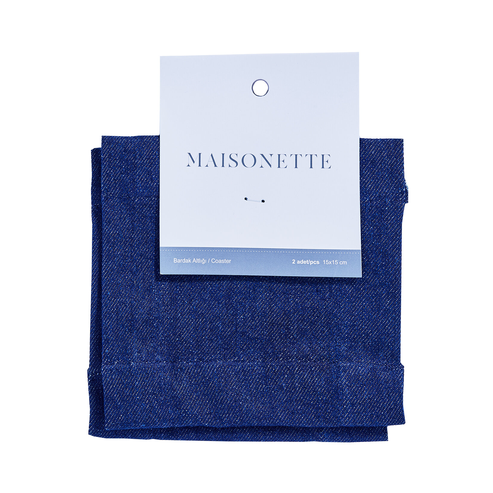 Maisonette 2'Li Bardak Altlığı 15X15 Indigo