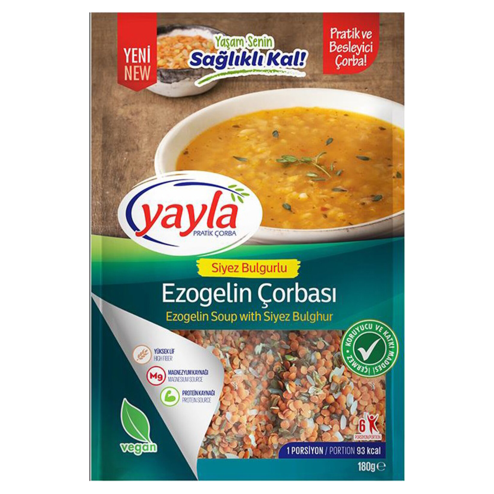 Yayla Pratik Çorba Siyez Bulgurlu Ezogelin Çorba 180G
