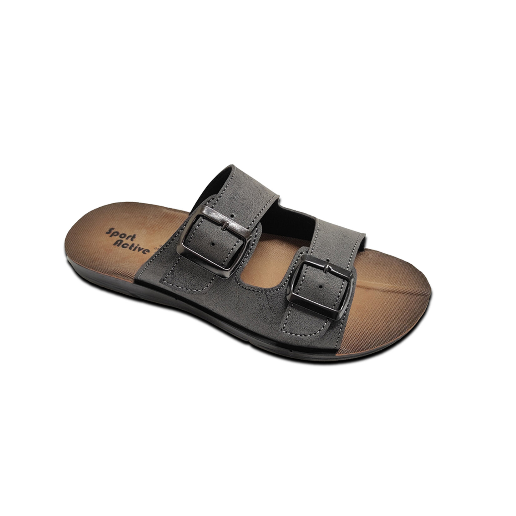 Gezer Pu Çift Toka Promo Erkek Terlik 40-44 Y23