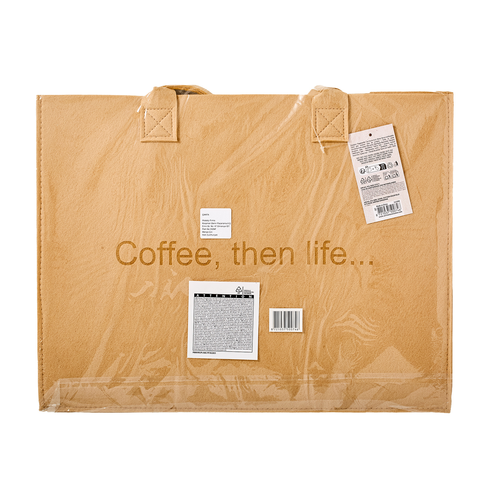 Koopman Alışveriş Çantası 44x34x18 Keçe 3 mm