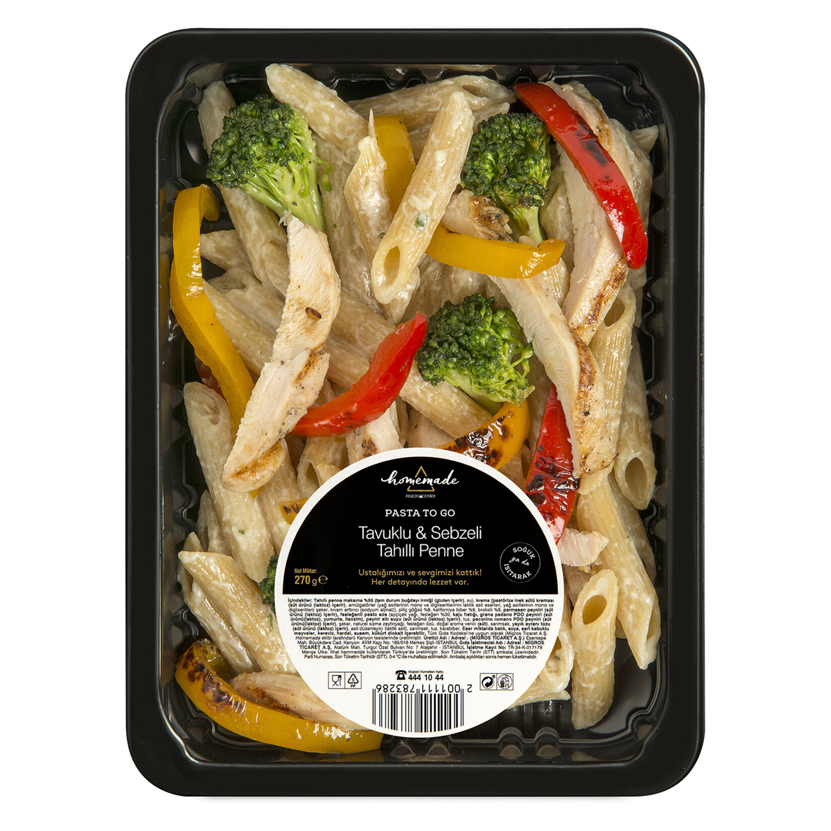 Tavuklu & Sebzeli Tahıllı Penne Adet