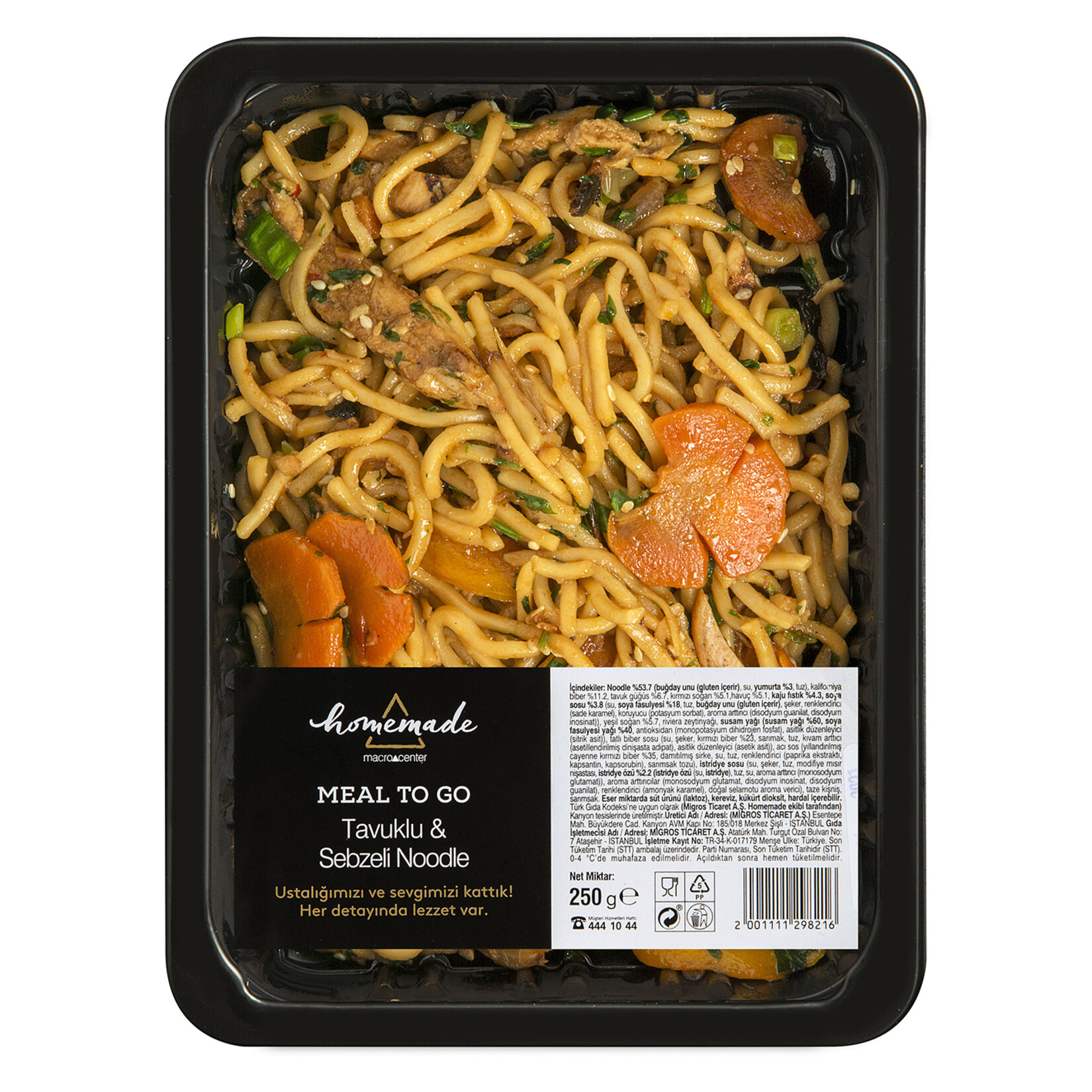 Meal To Go - Tavuklu Sebzeli Noodle Adet