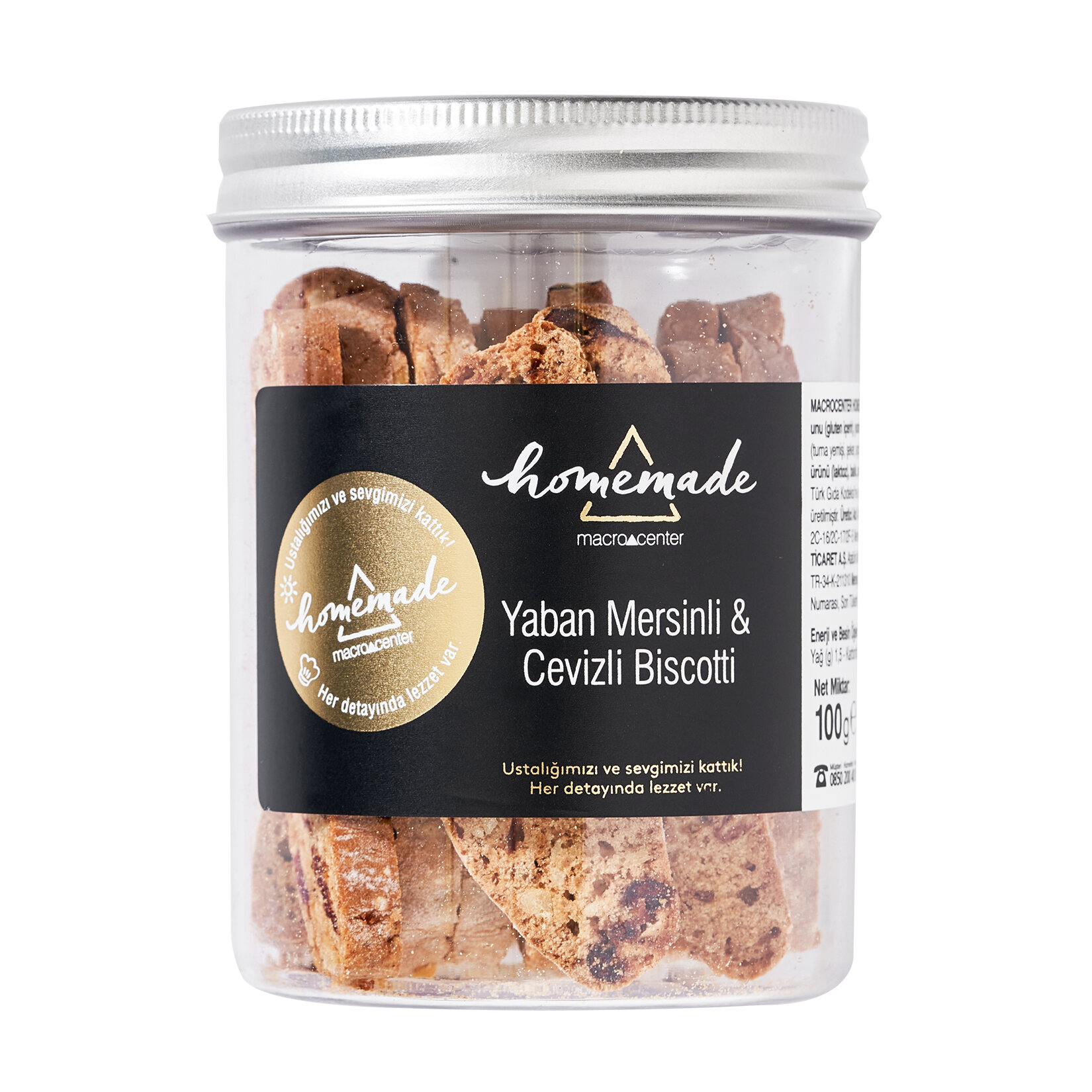 Yaban Mersini Ve Cevizli Biscotti 100 G