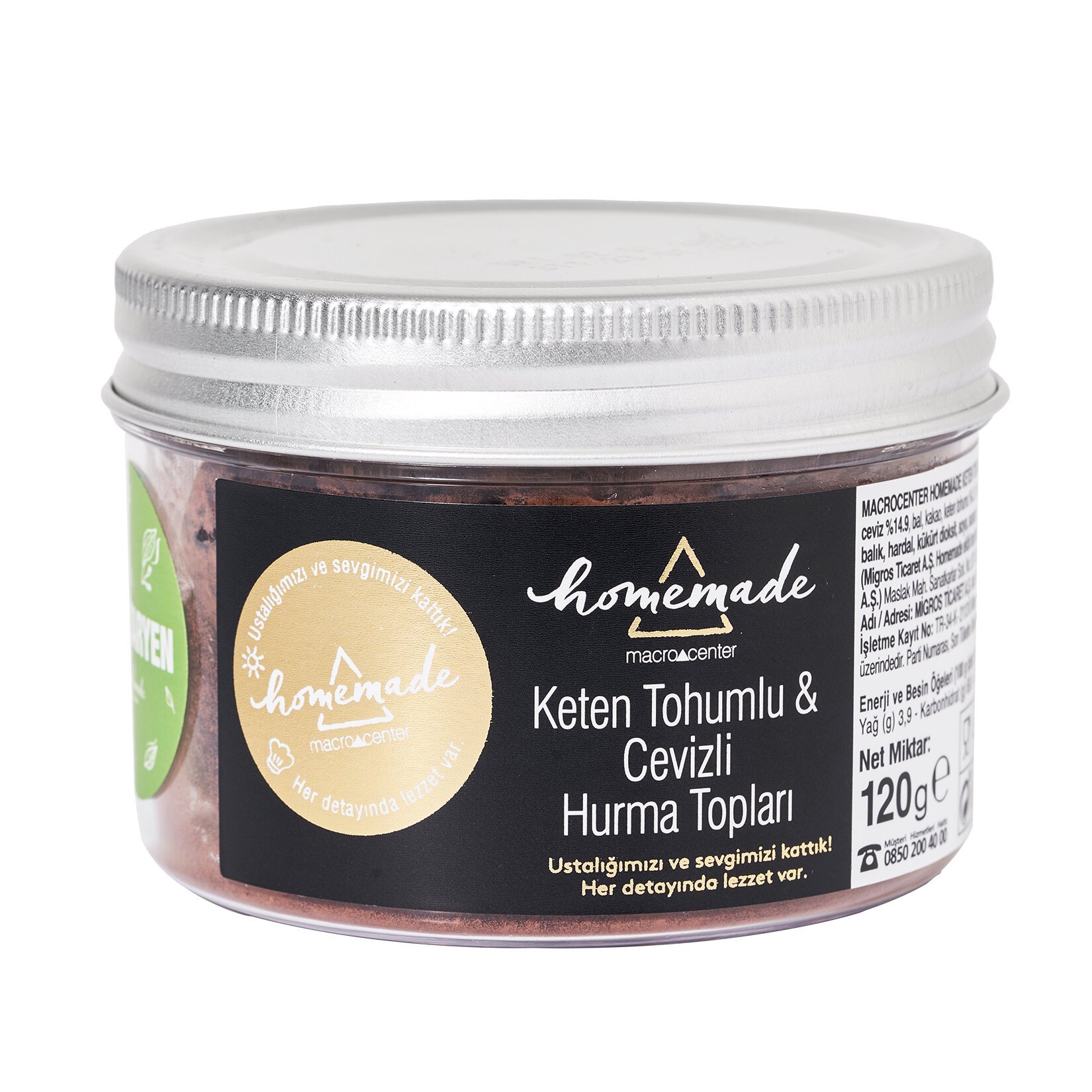 Keten Tohumlu&Cevizli Hurma Topları 45 G