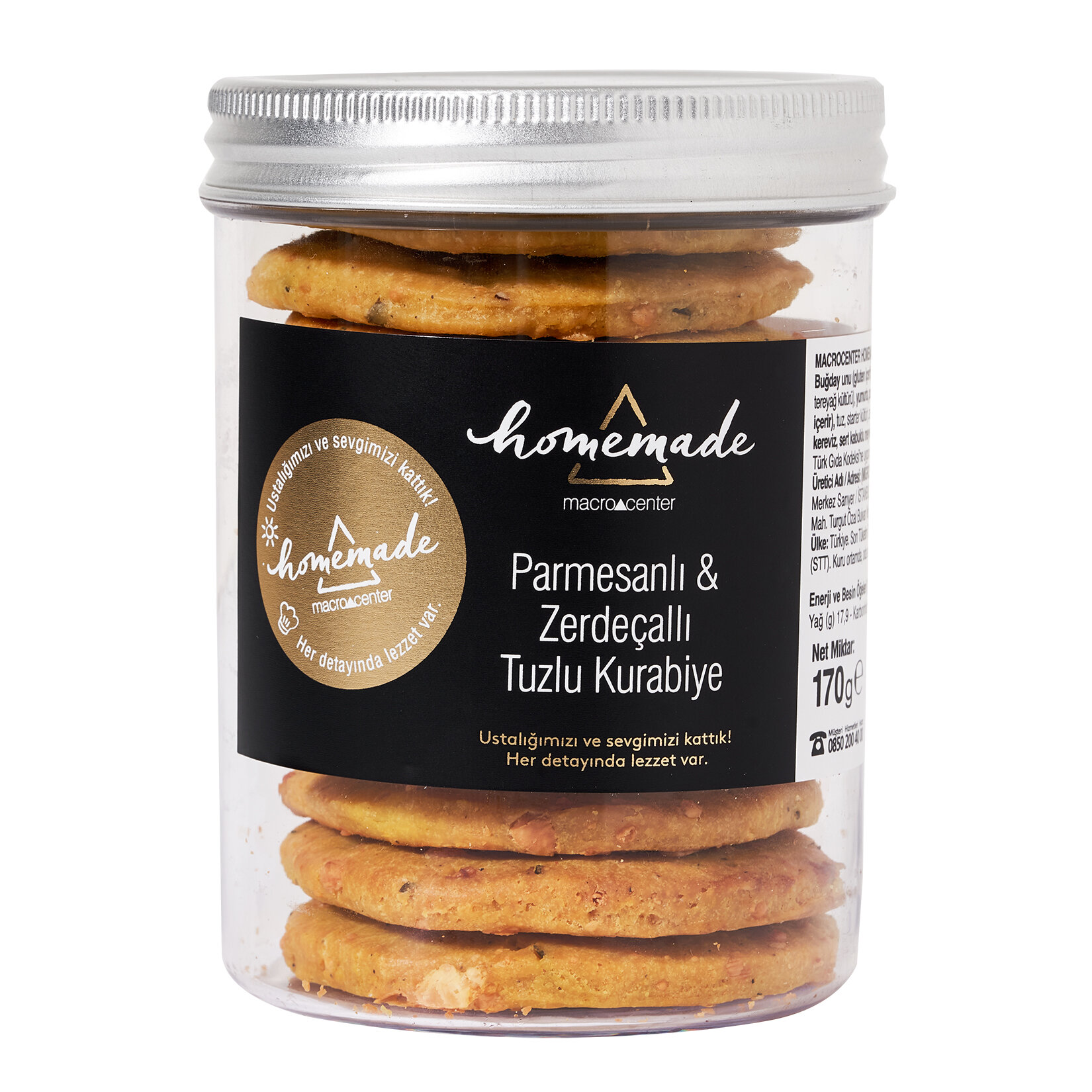 Parmesanlı Zerdeçallı Kurabiye 160 G