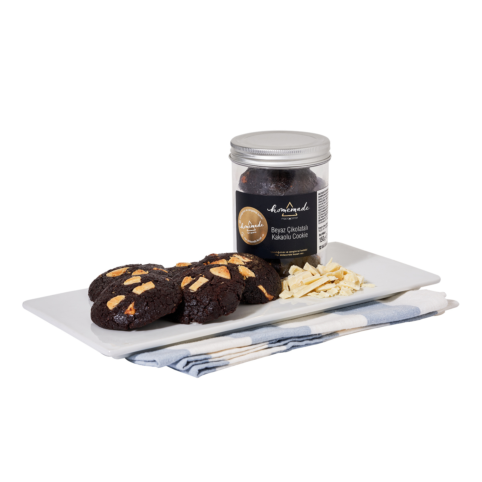 Beyaz Çikolatalı Kakaolu Cookie 150 G