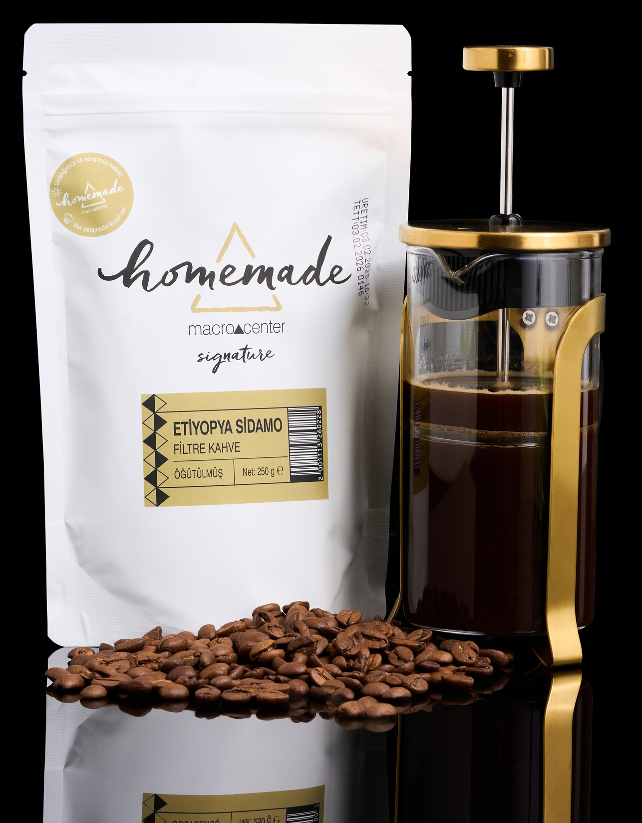 Etiyopya Sidamo Öğütülmüş Filtre Kahve 250 g