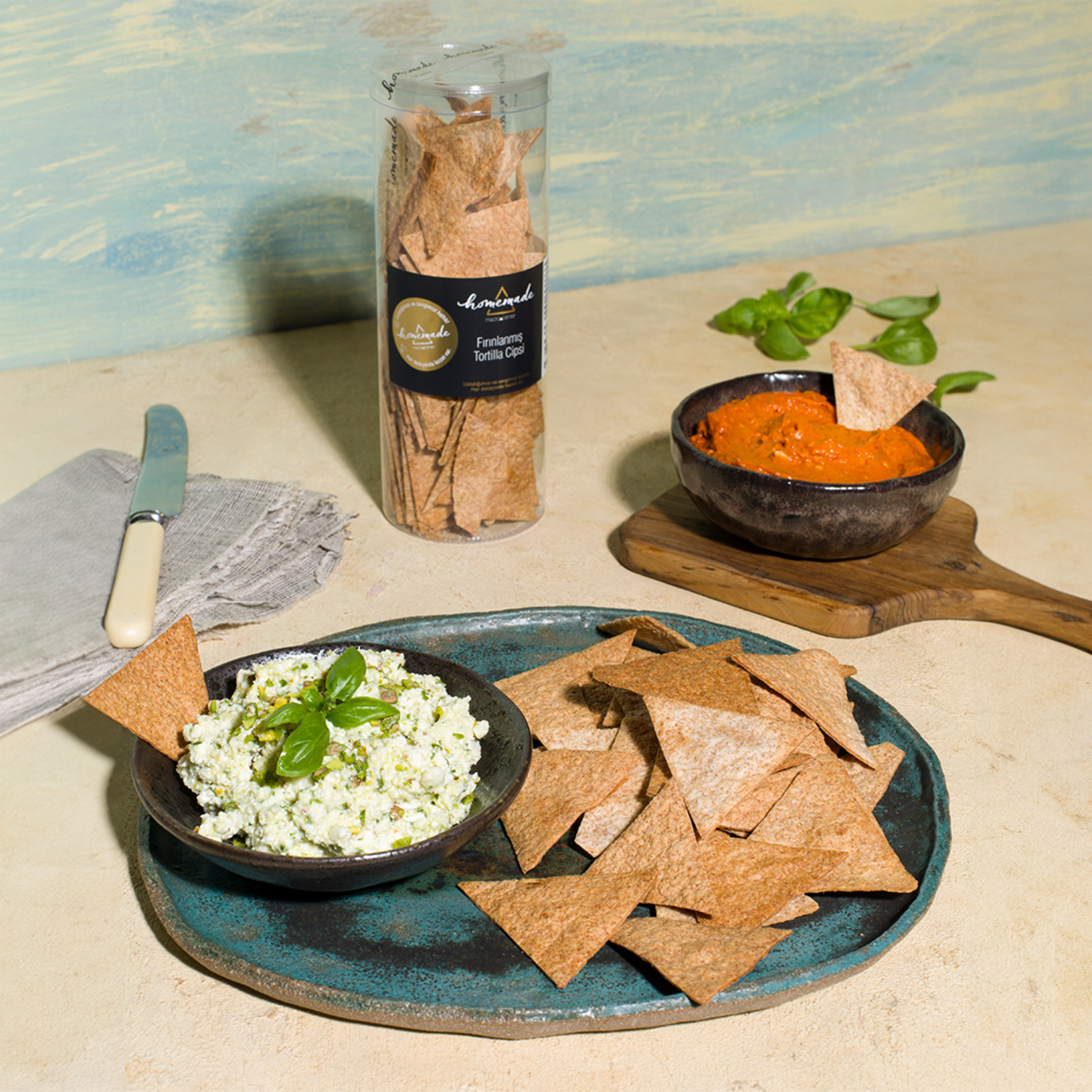 Fırınlanmış Tam Buğdaylı Tortilla Cipsi-100 G