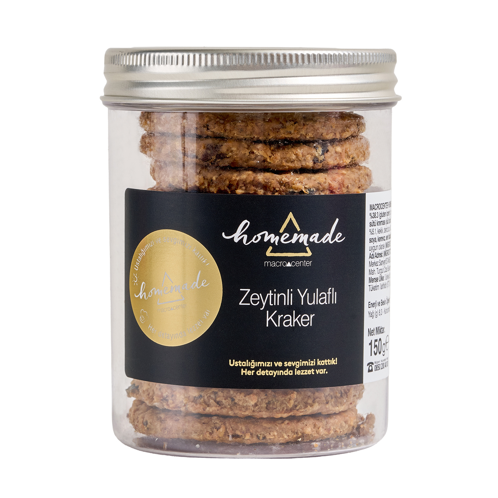 Homemade Zeytinli Yulaflı Kraker 150 g