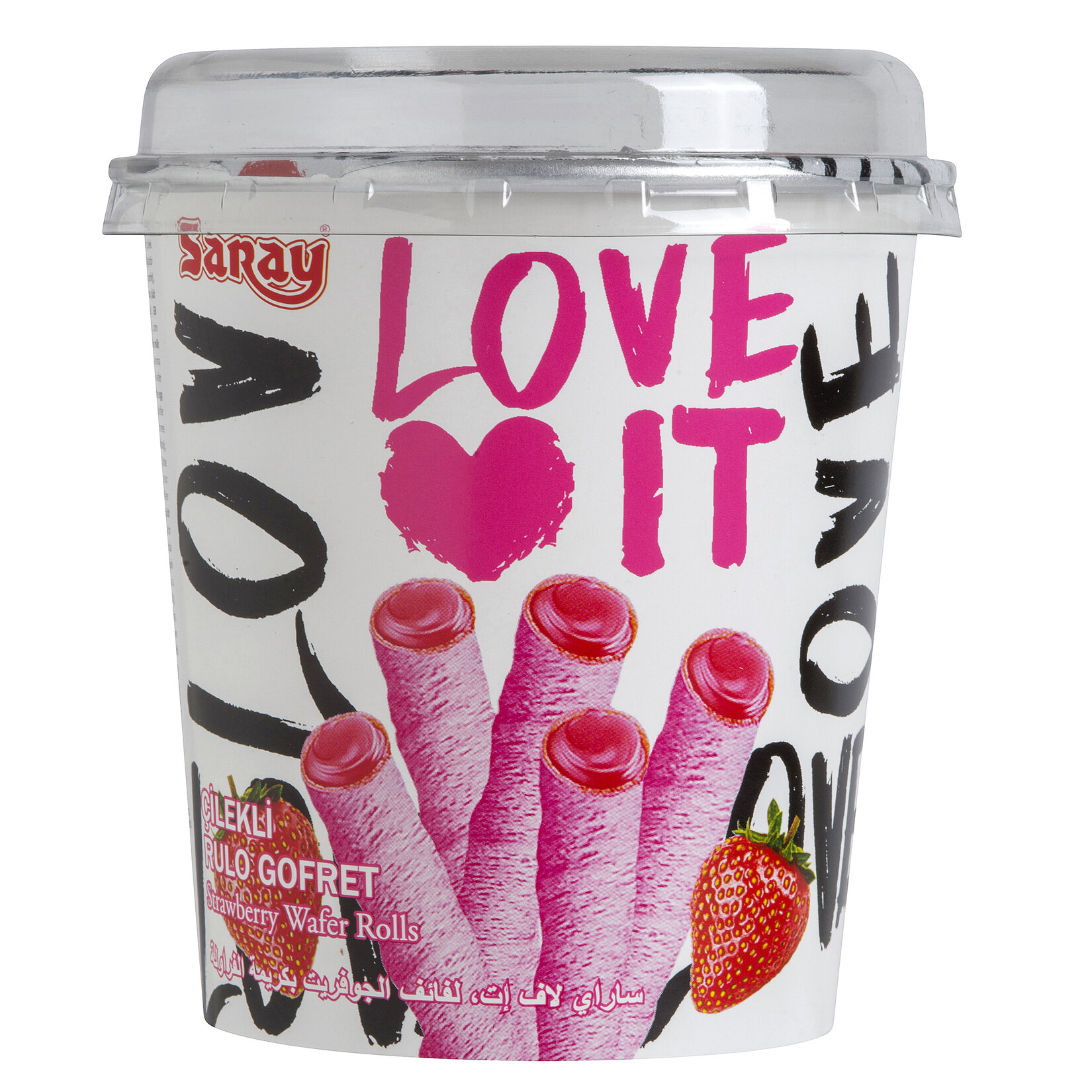 Saray Love it Çilek Kremalı Rulo Gofret 170 G
